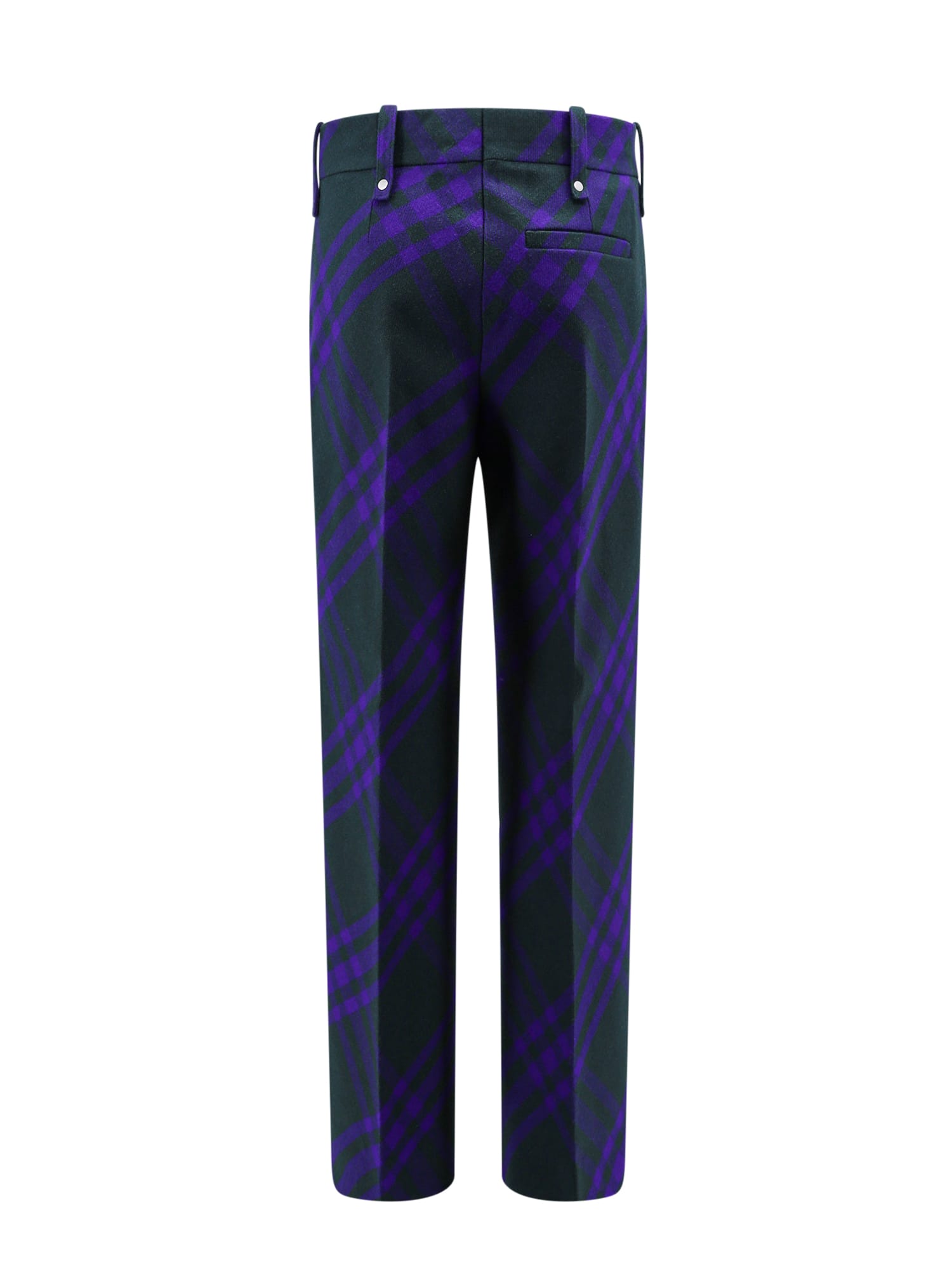 Shop Burberry Trouser In Blue