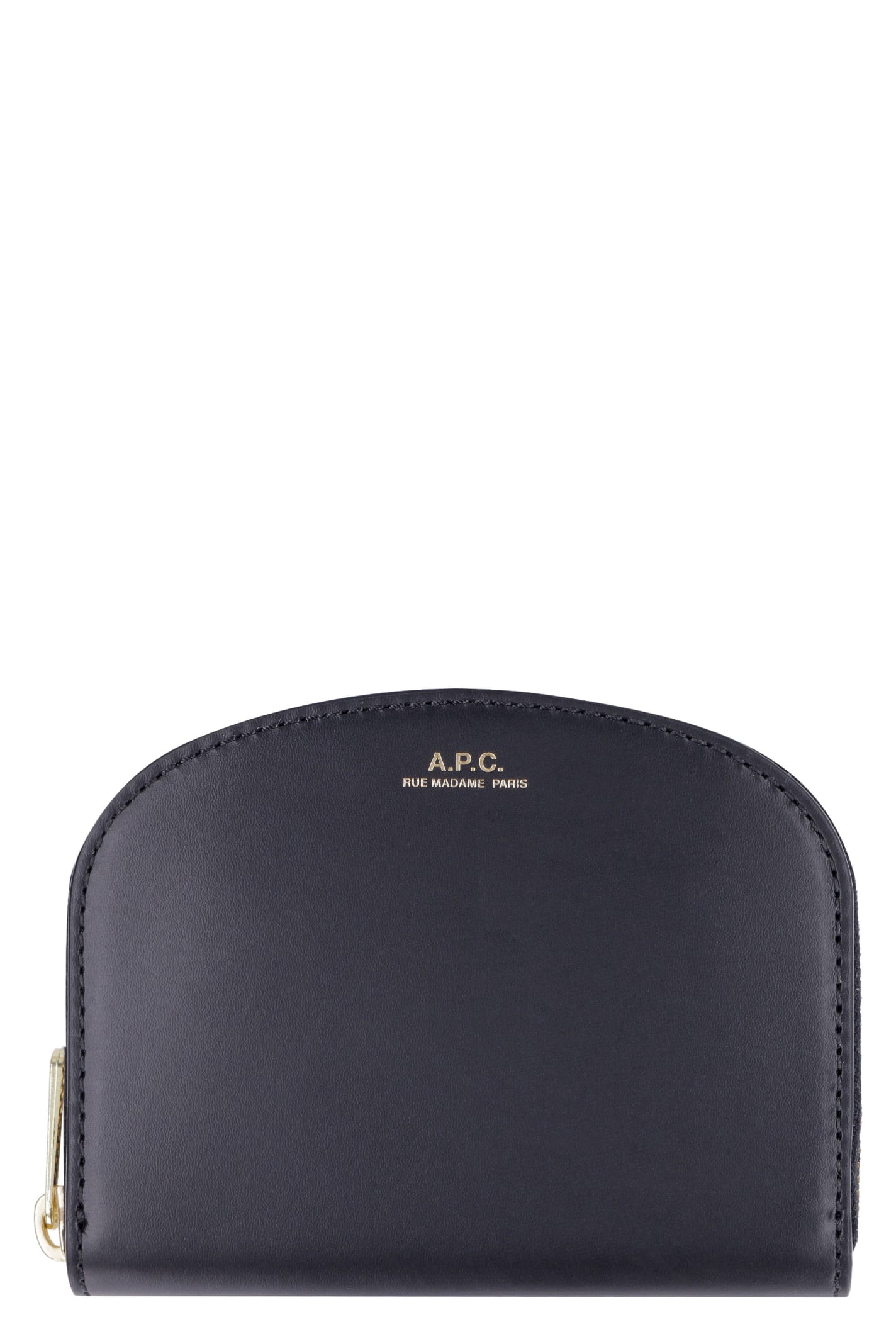 APC SMALL LEATHER FLAP-OVER WALLET