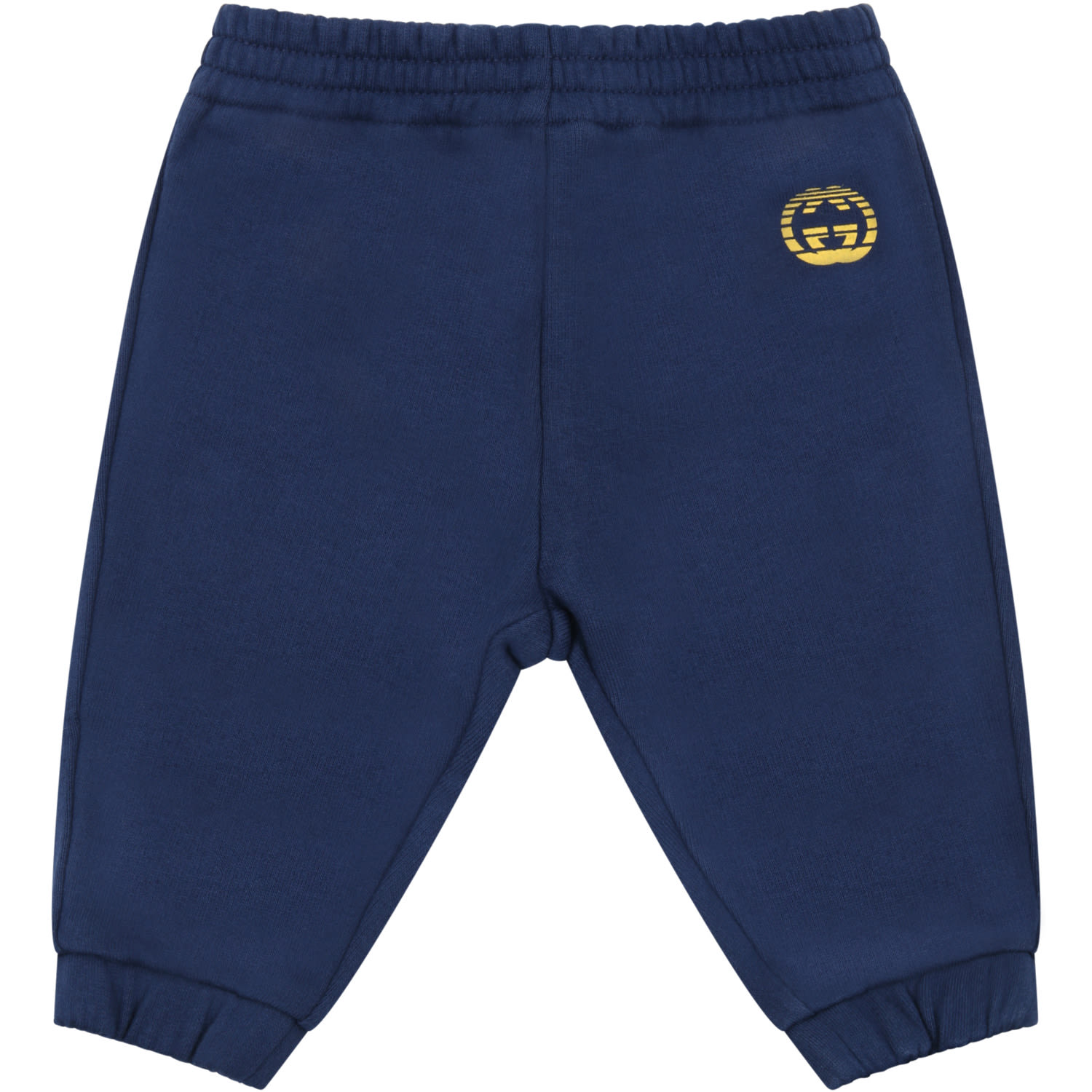 Gucci Blue Sweatpant For Babykids With Double Gg