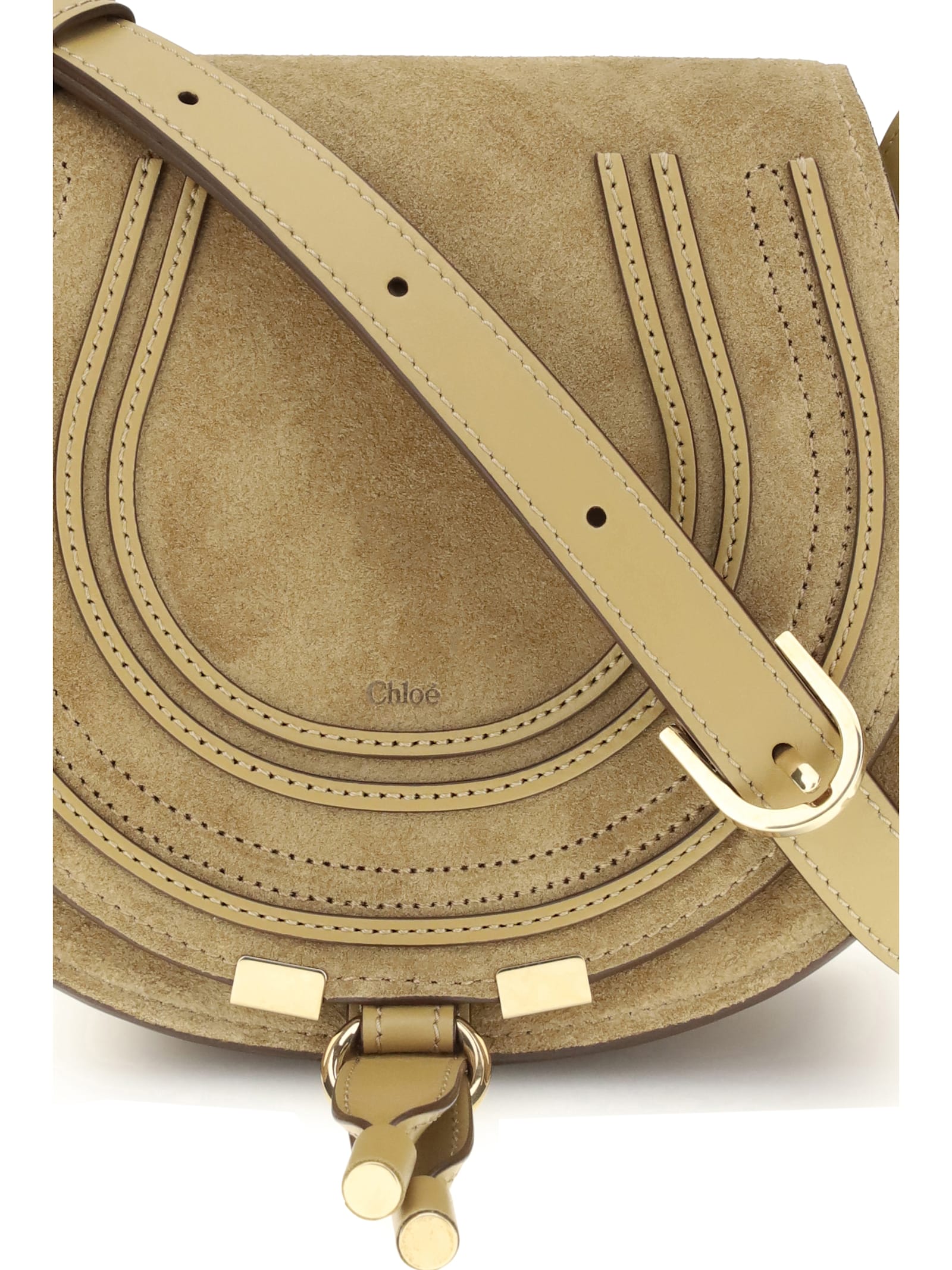 Chloé Chloe Marcie Small Shoulder Bag In Brown