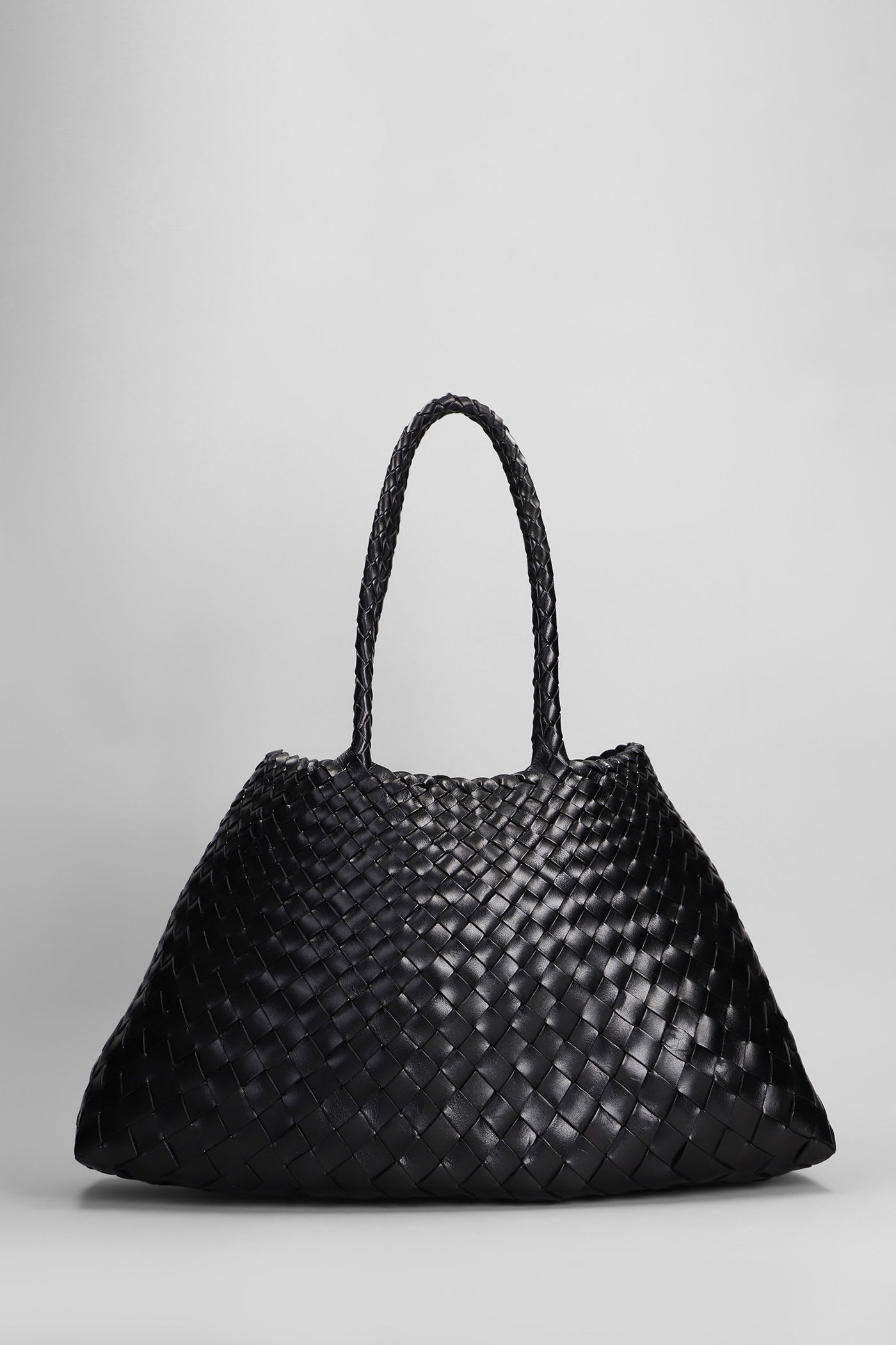 Santa Croce Big Tote In Black Leather
