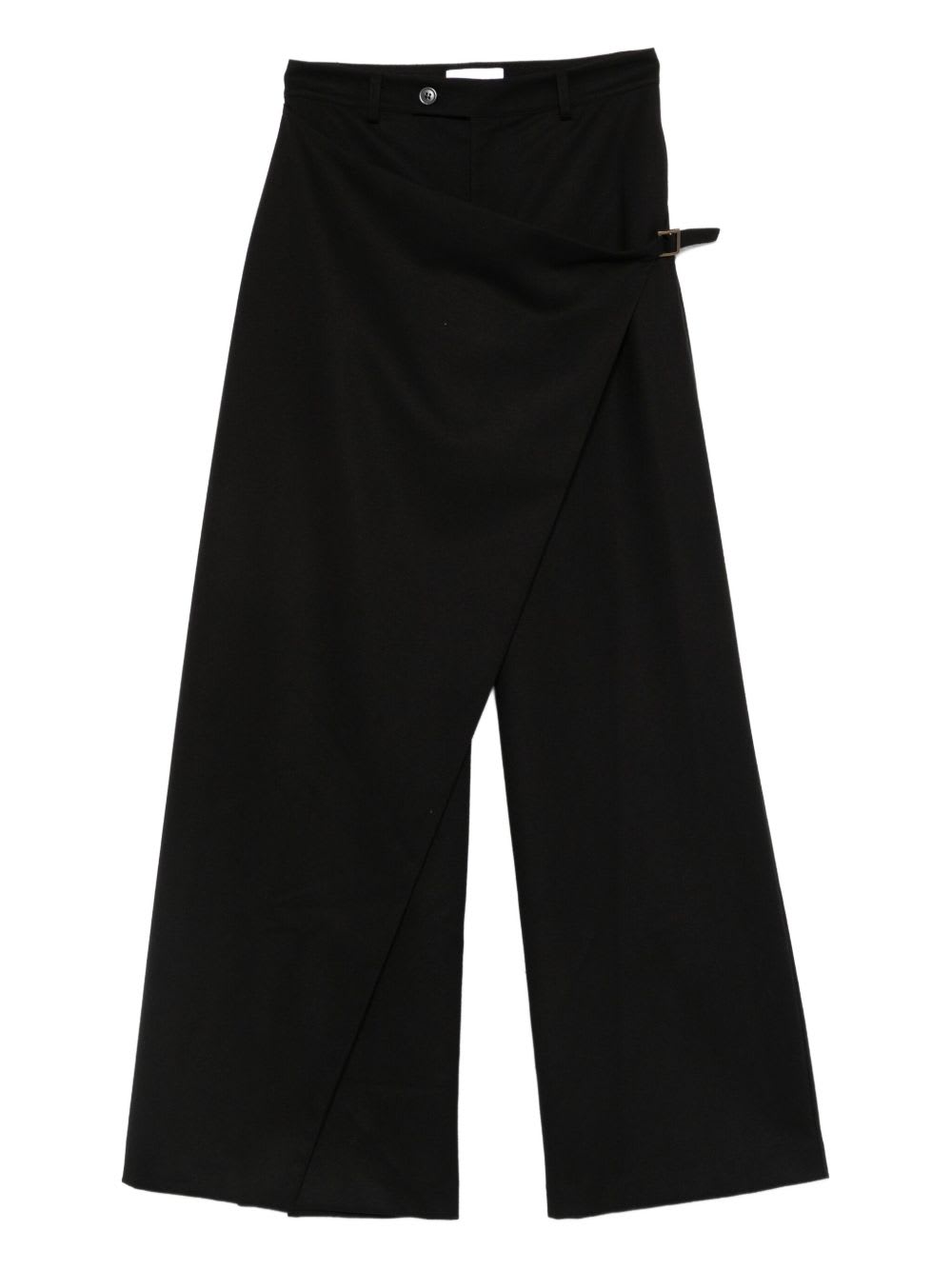 The Nina Studio Wrap Pants In Black