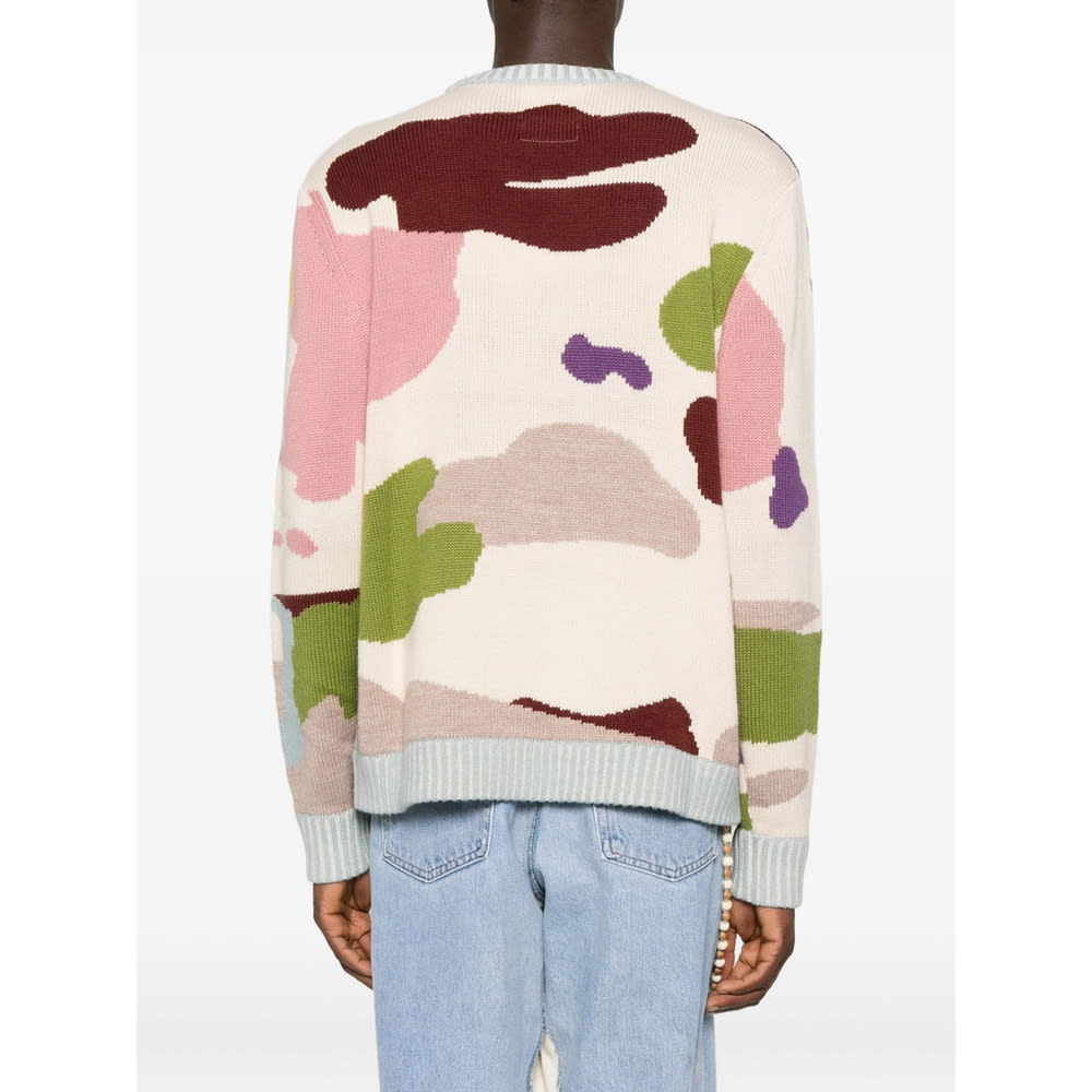 Kidsuper Mens Multi Jacquard Knitted Jumper In Green