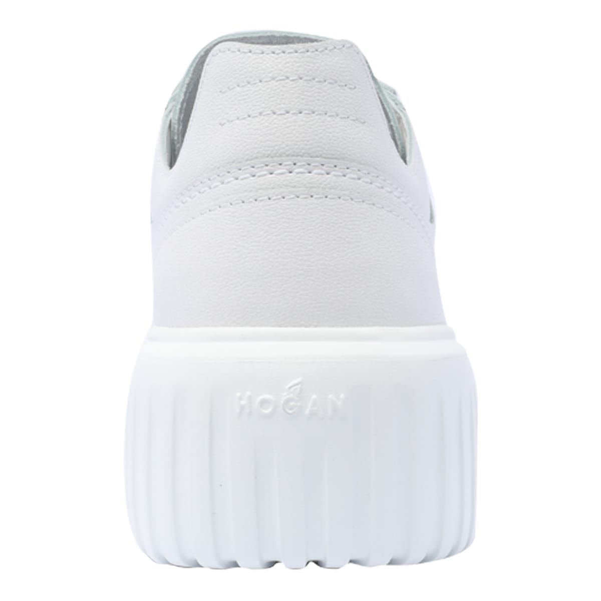 Shop Hogan H-stripes Sneakers  In White