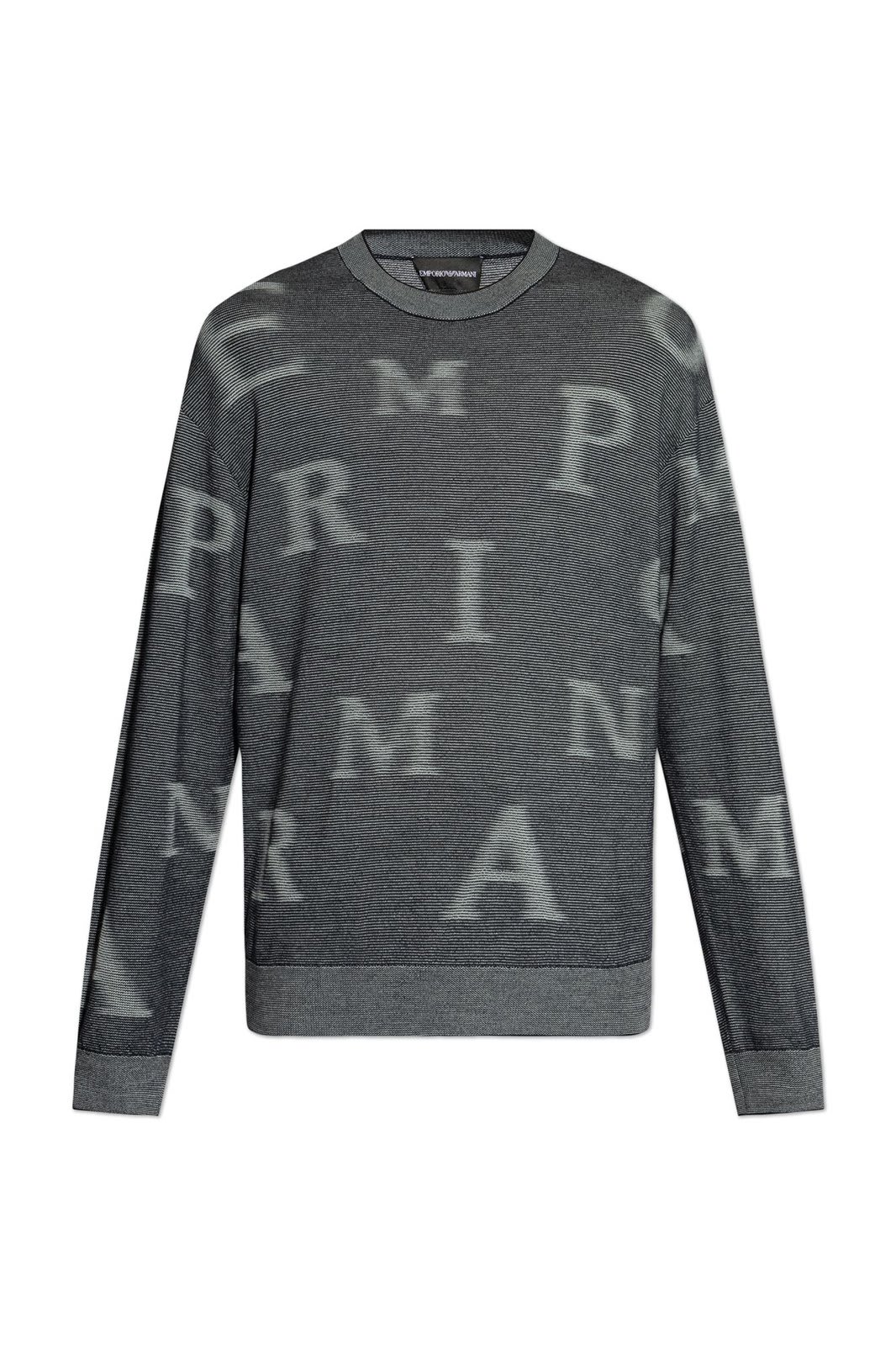 Shop Emporio Armani Wool Sweater By  In Grey