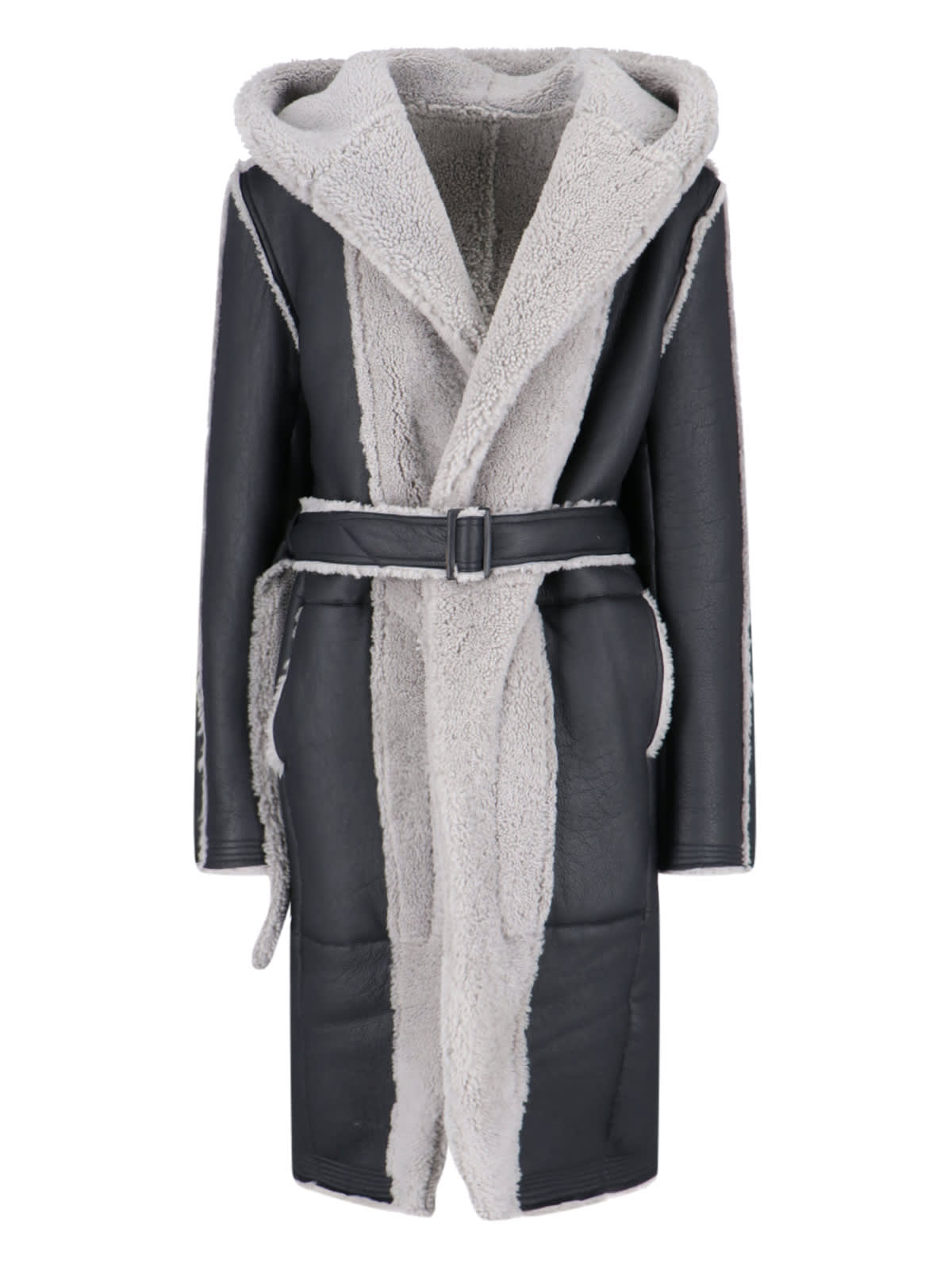 Shop Rick Owens Porterville Hooded Coat In Black