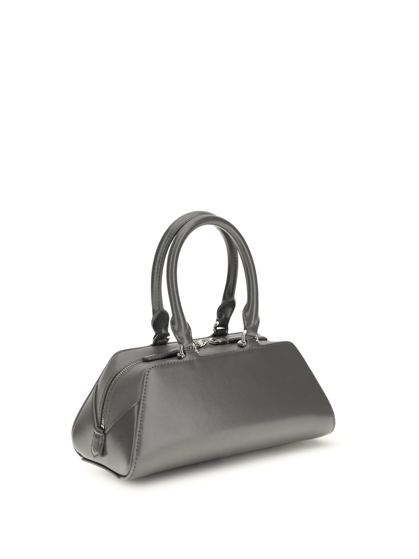 Givenchy Women Antigona East-west Mini Leather Box Handbag In Gray