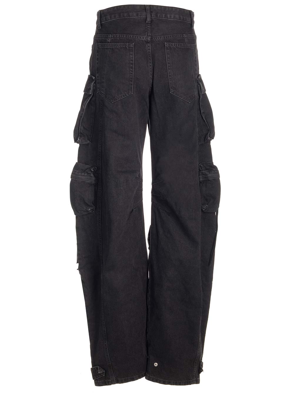 Shop Attico Fern Cargo Pants In Black