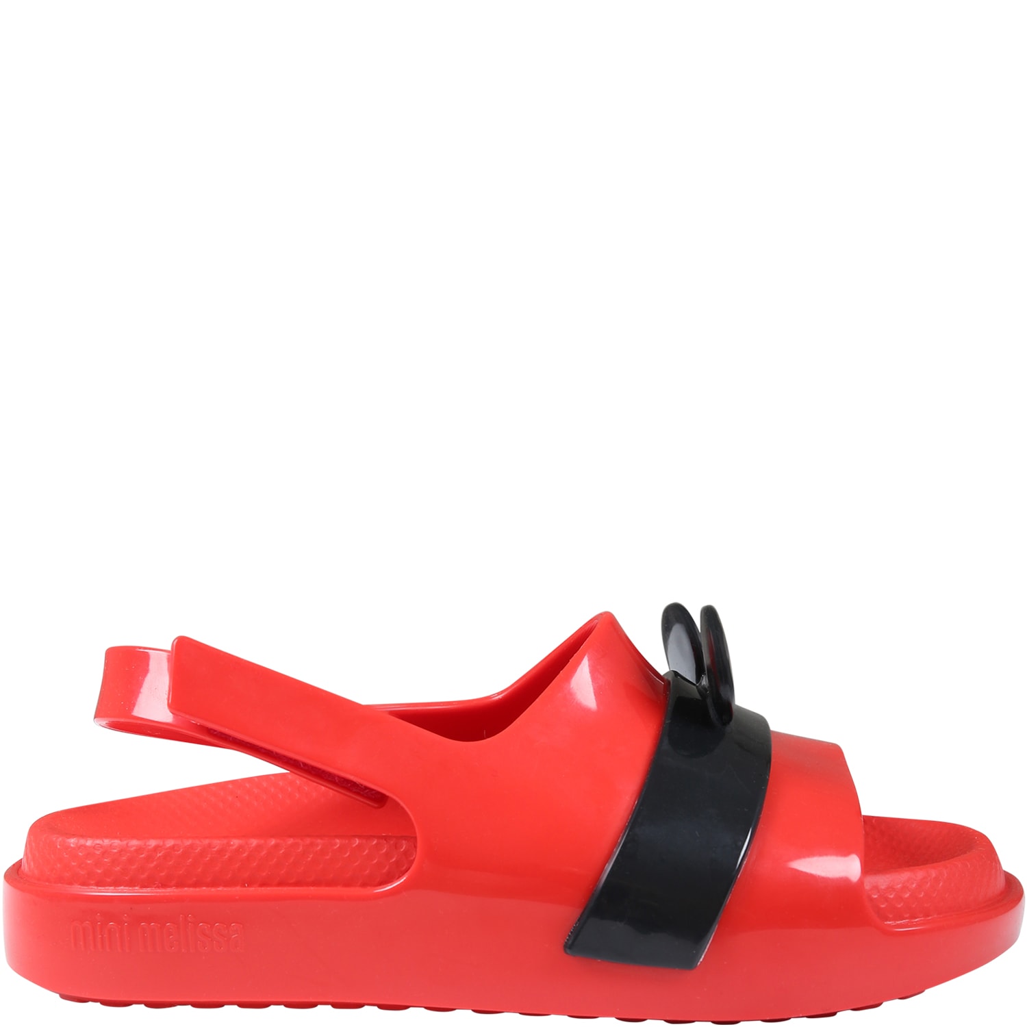 Melissa Red Sandals For Kids With Micki Mouse Ears