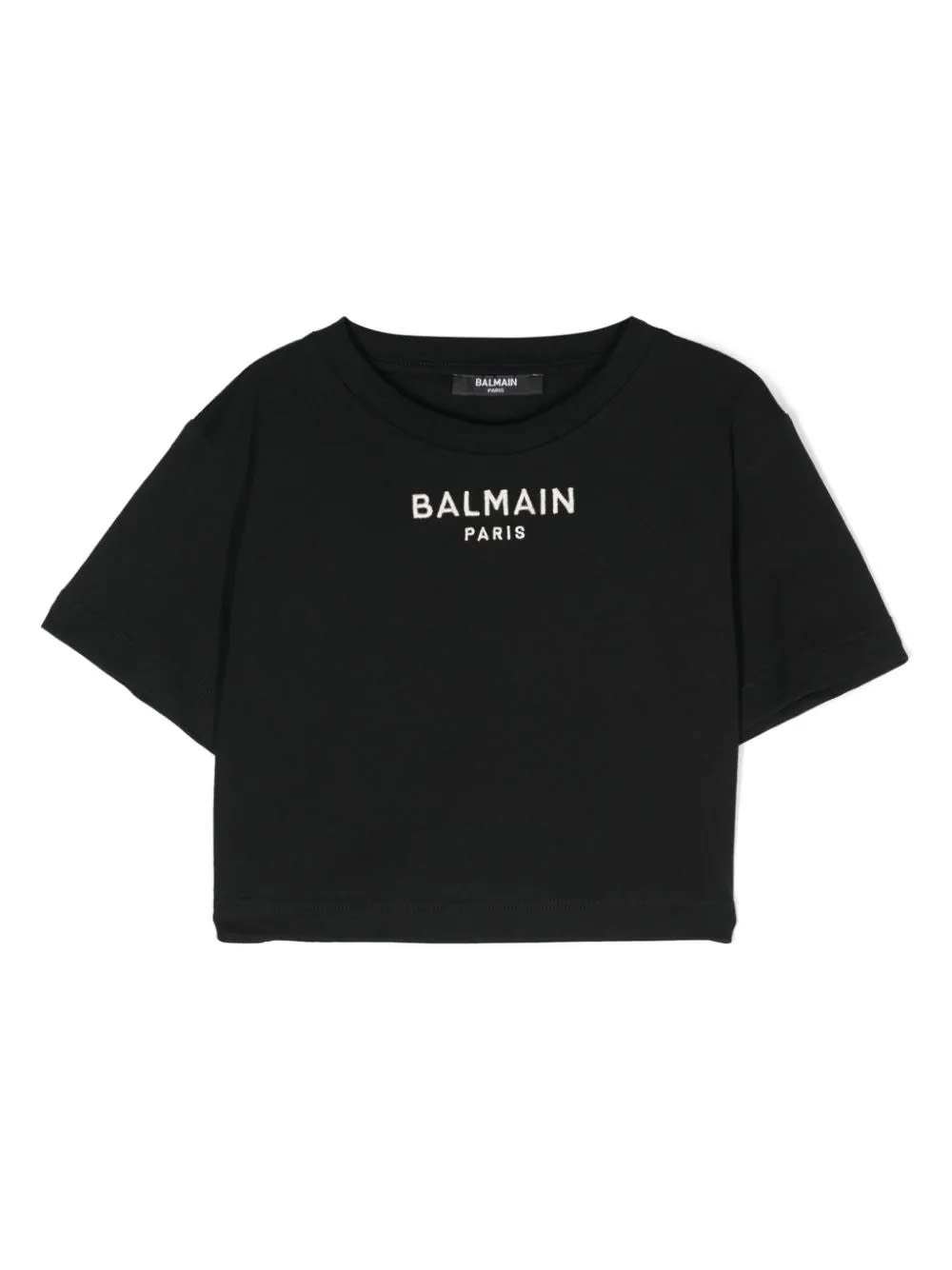 Balmain Kids' T-shirt Con Logo In Black