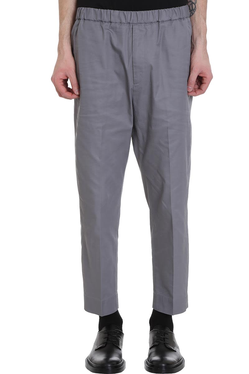Jil Sander R-priamo S.20 Pants In Grey Cotton | ModeSens