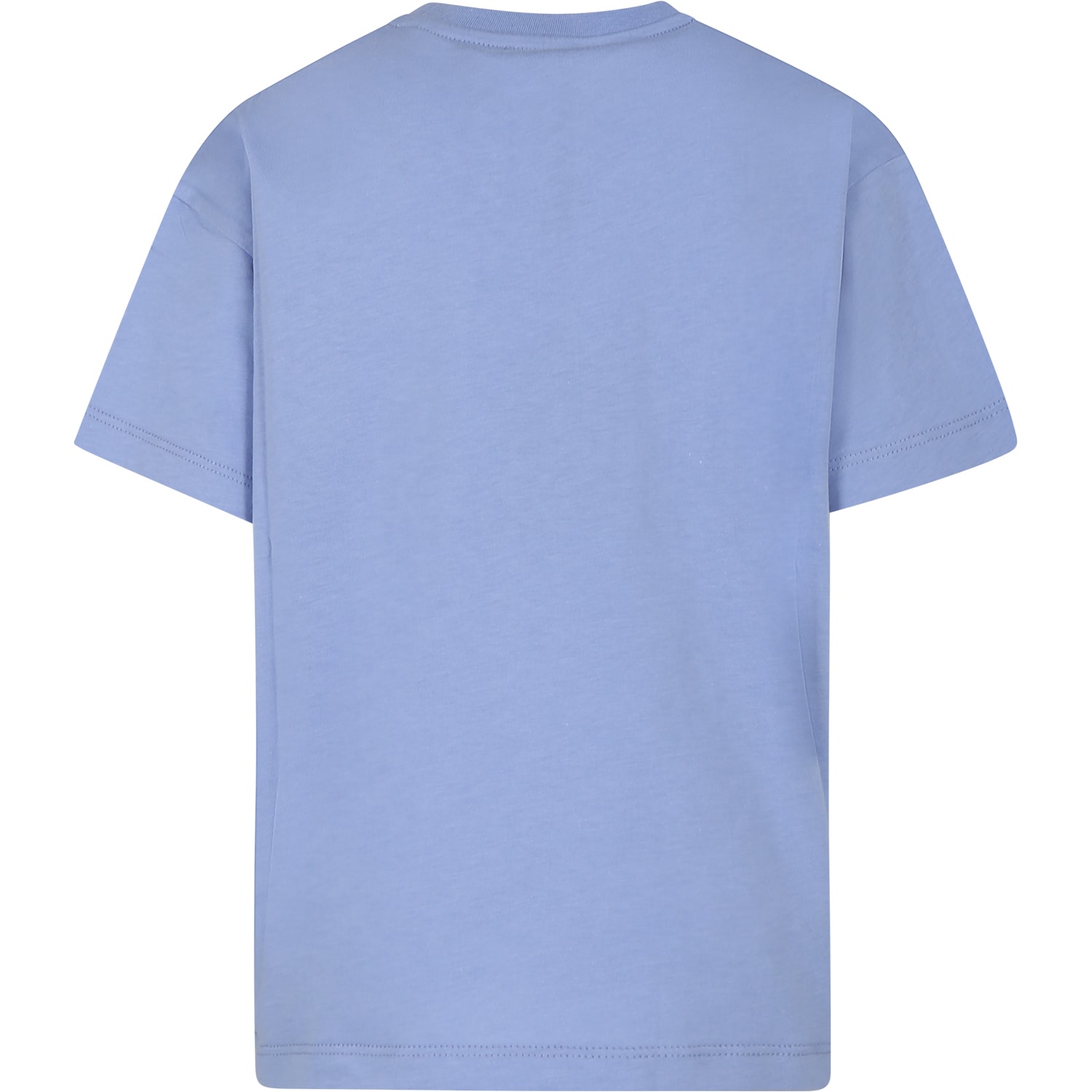 Shop Etro Light Blue T-shirt For Boy With Pegasus