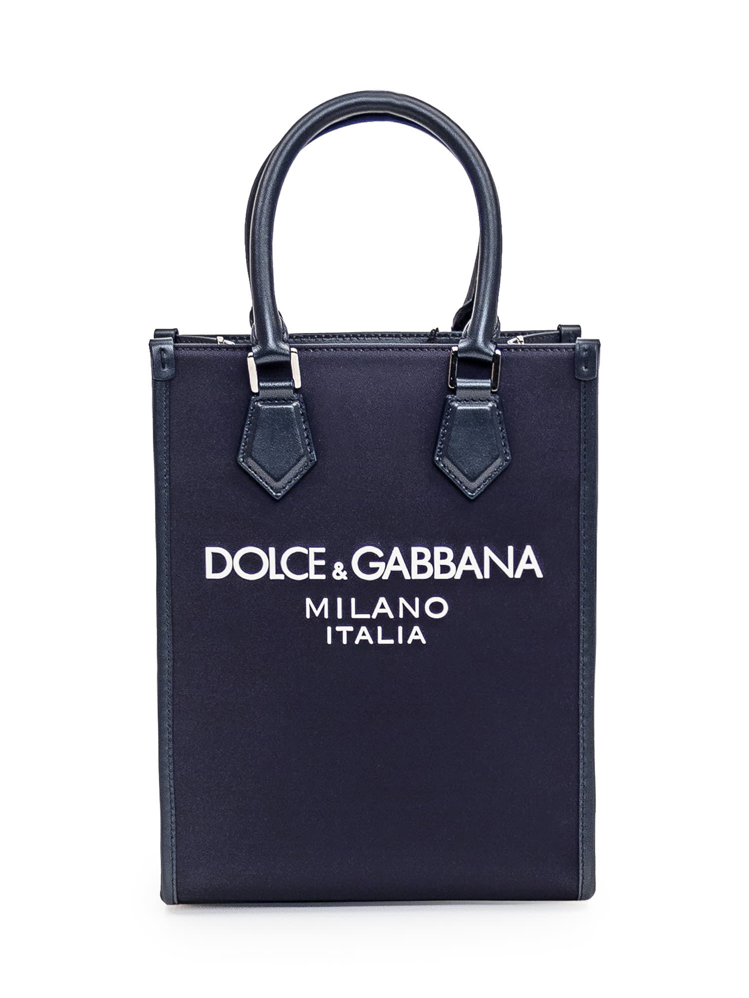 Dolce & Gabbana Shopping Bag Dg In Blu/blu Navy