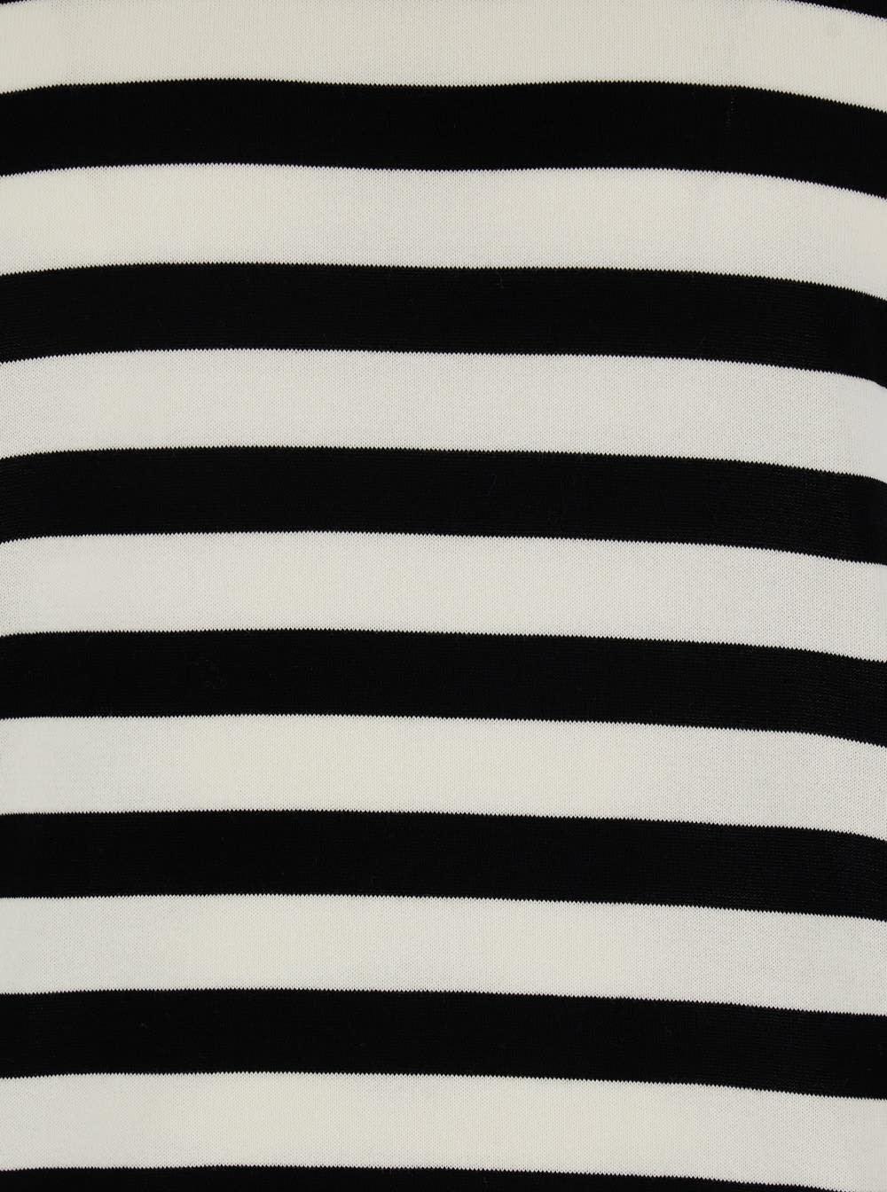 Dolce & Gabbana Black And White Sleeveless Top With Round Neck And All-over Strpied Motif In White