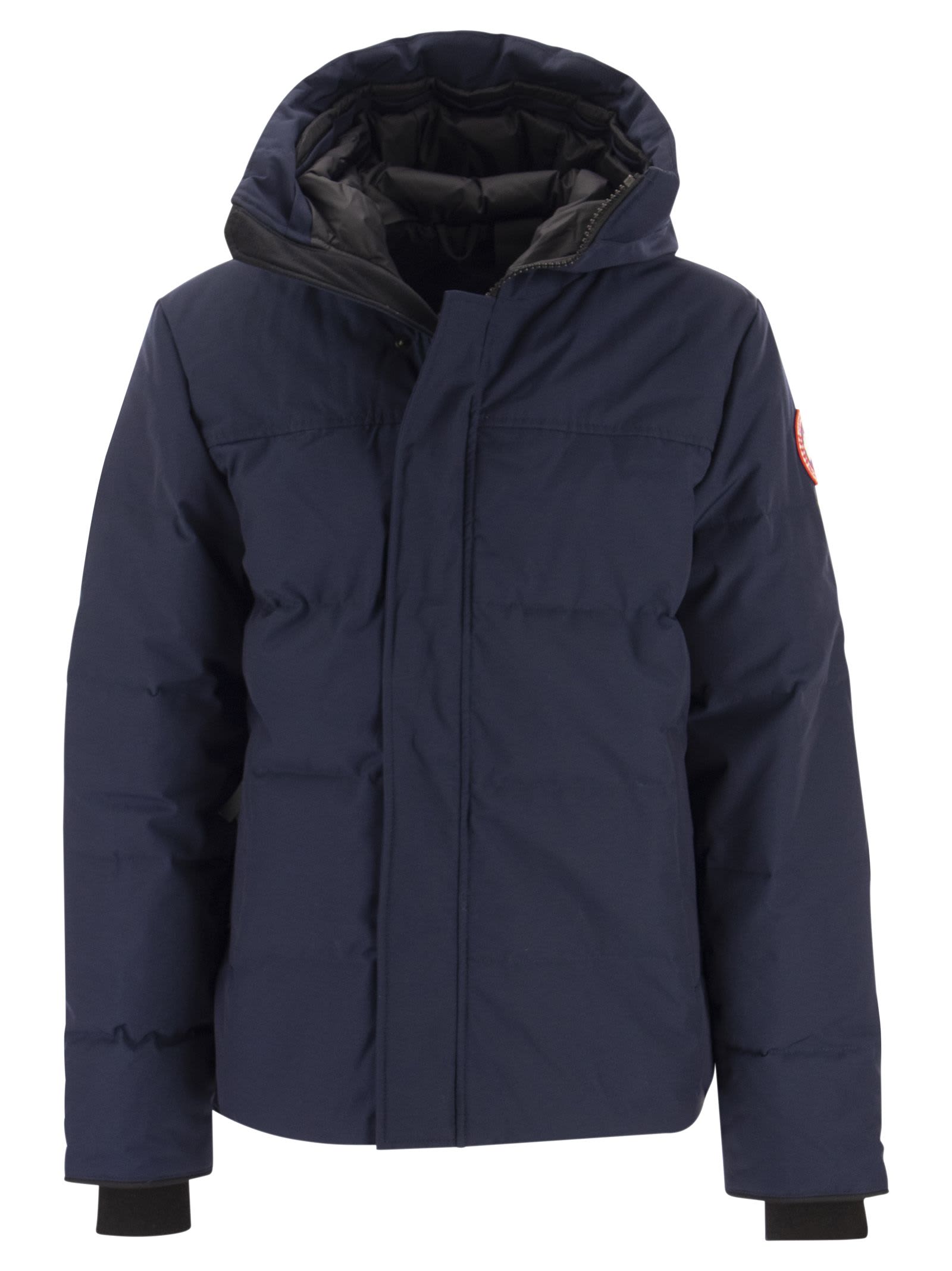 Shop Canada Goose Macmillan - Hooded Parka In Navy Blue