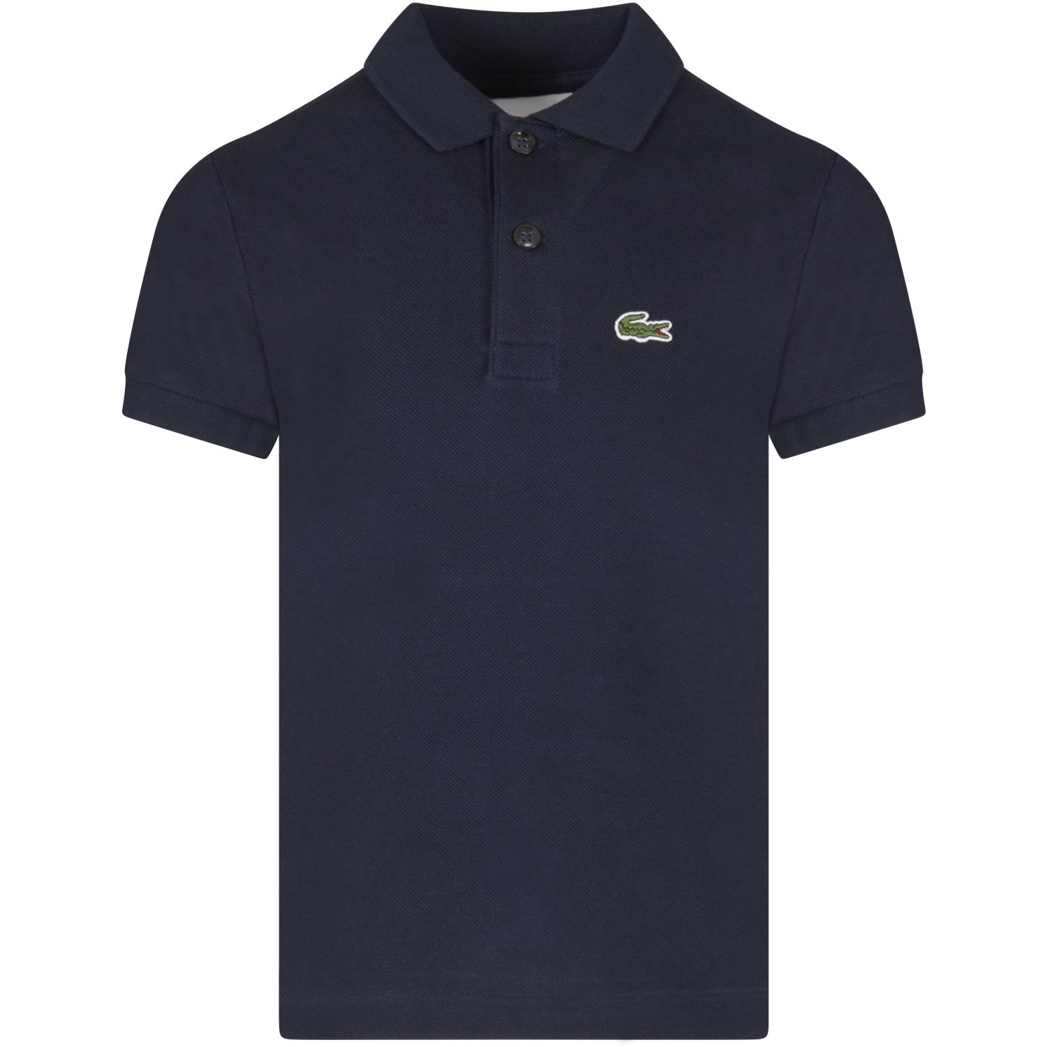 Lacoste Blue Polo For Boy Shirt With Crocodile