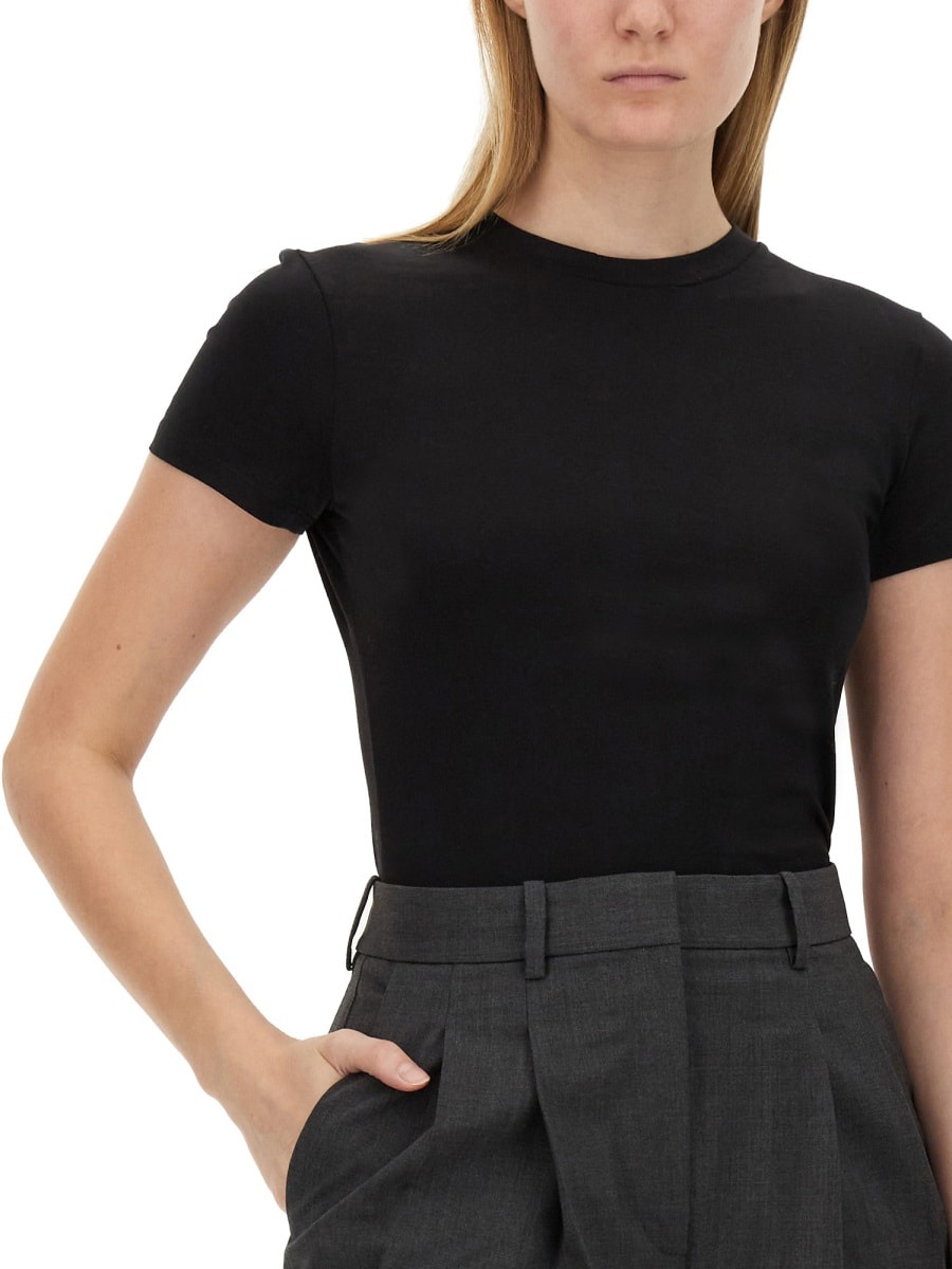 Theory Tshirt In Cotone Pima In Black