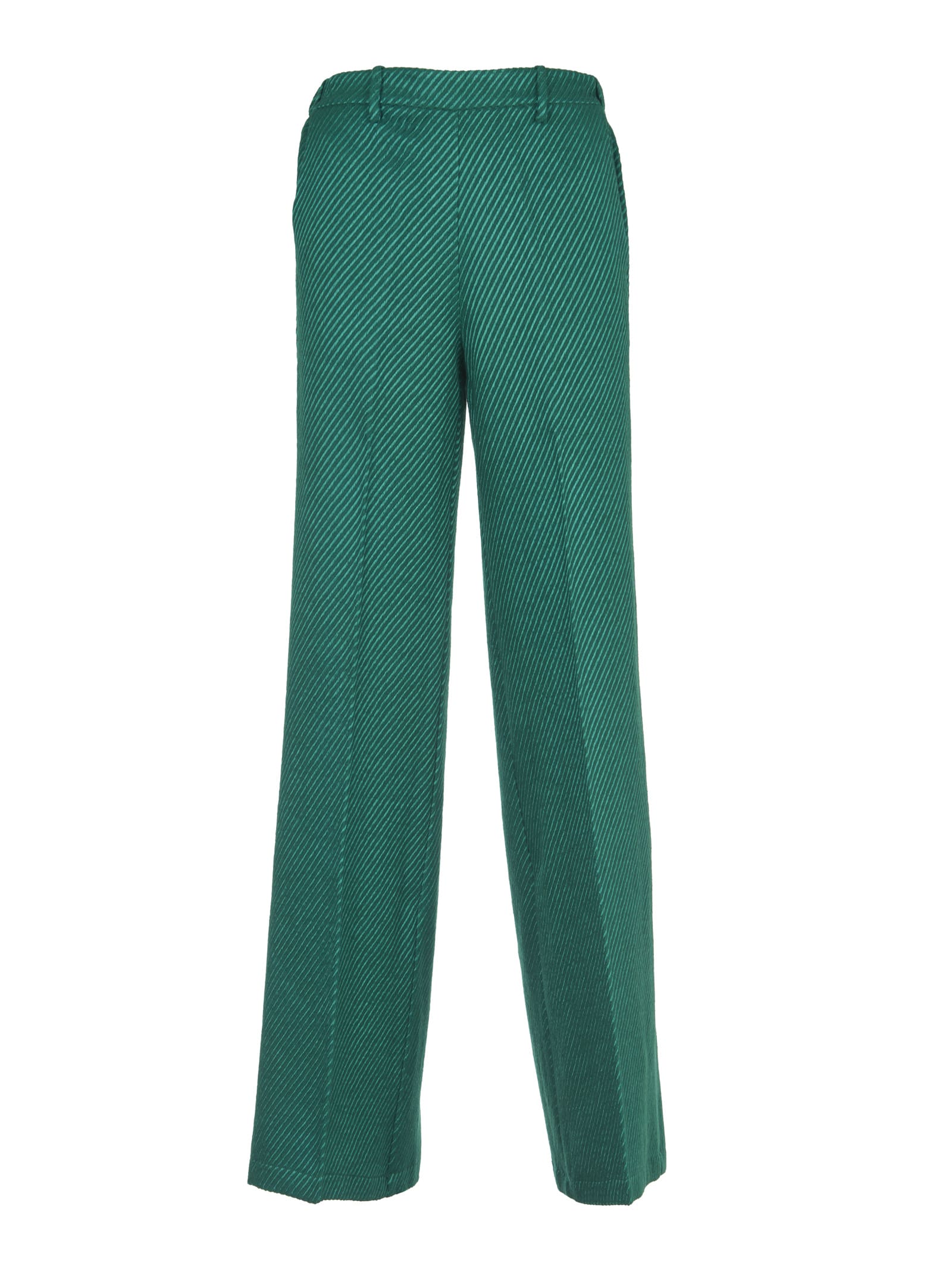 Forte Forte Green Palazzo Trousers
