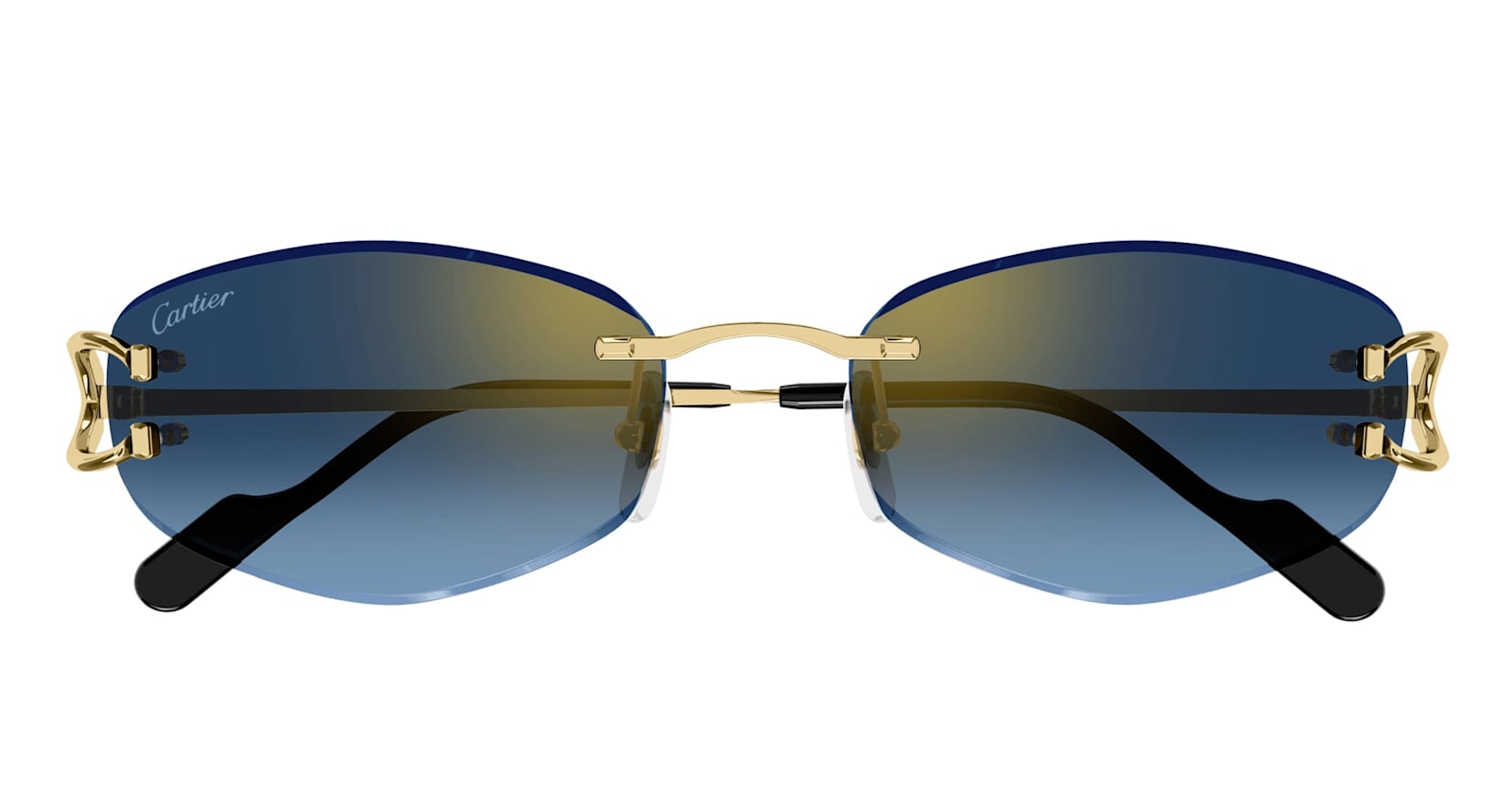Cartier Décor C Classique De  Ct0467s-002 - Gold Sunglasses