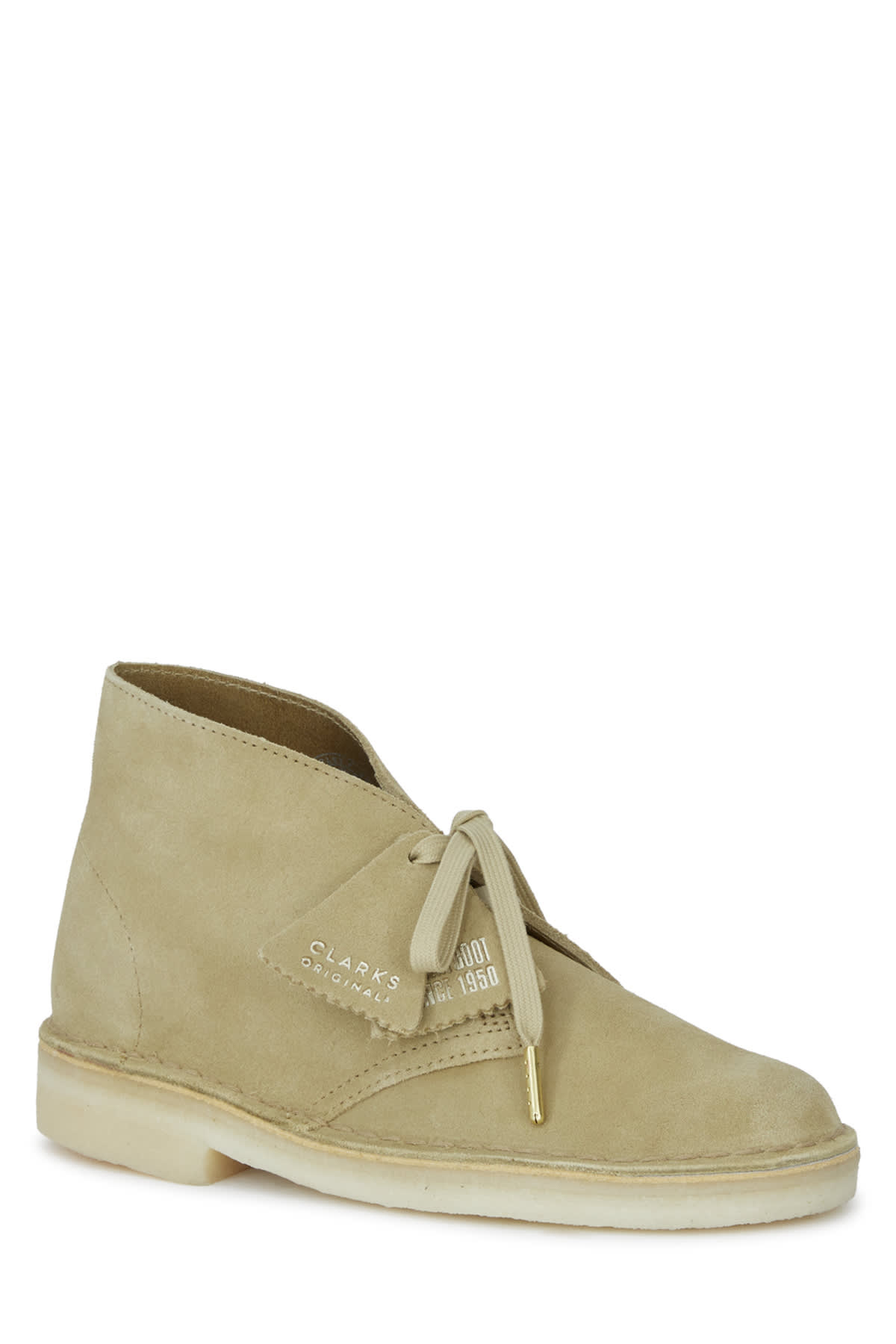 Clarks Lace-up Desert Boot Loafers In Maple Leather In Maple Suede