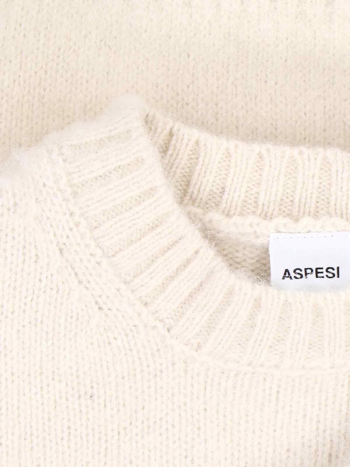 Shop Aspesi M183 Sweater In Natural