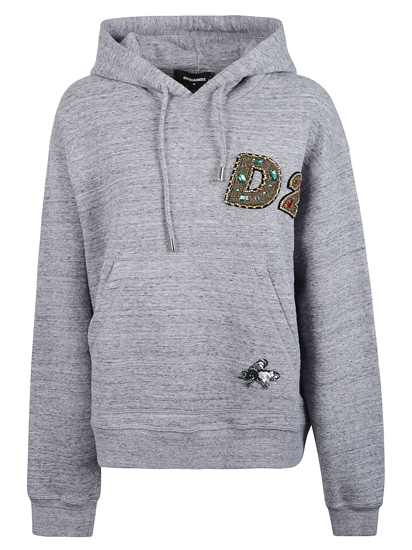 Dsquared2 Logo Patched Hoodie