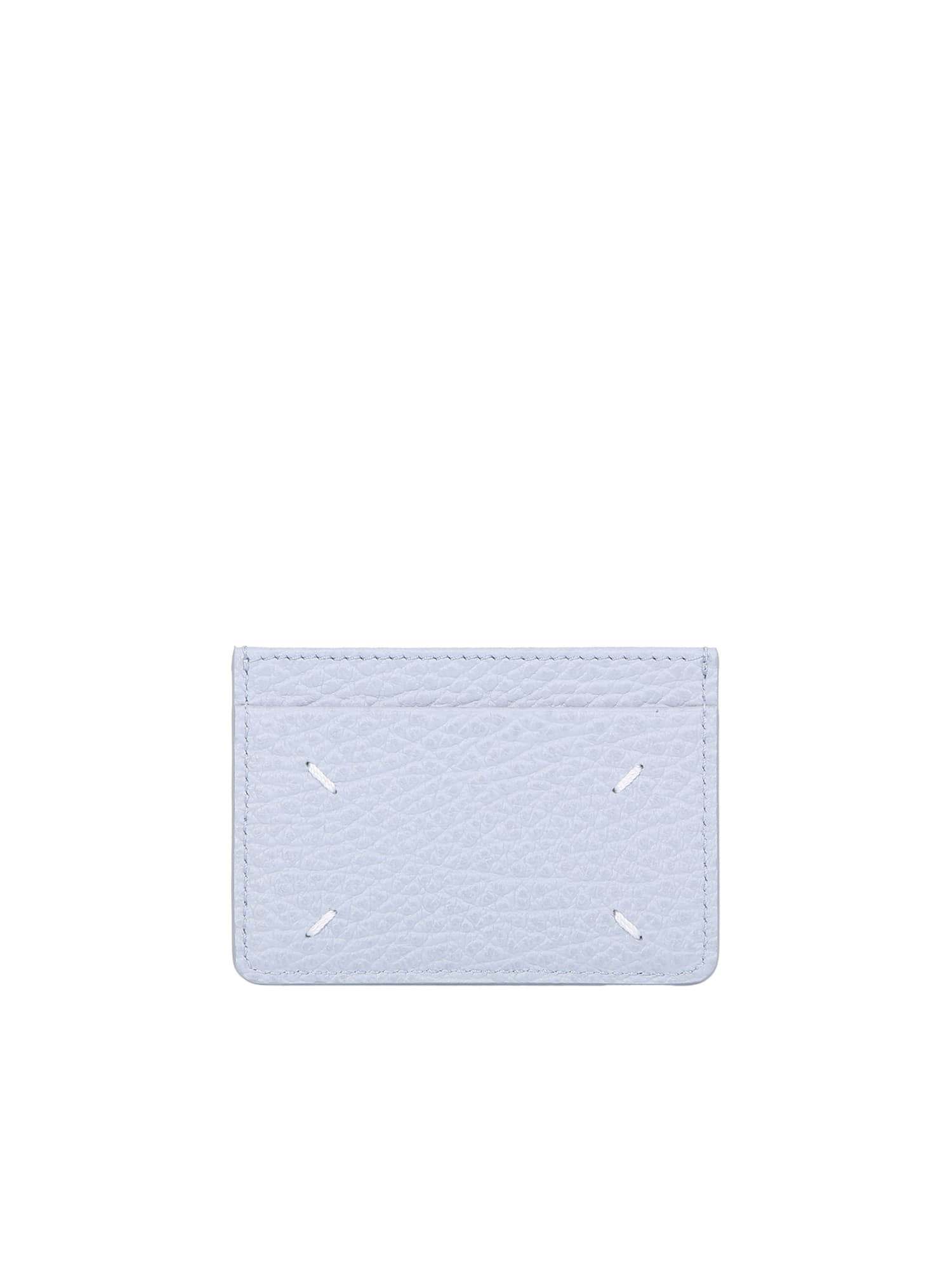 Shop Maison Margiela Asymmetric Card Holder In Blue