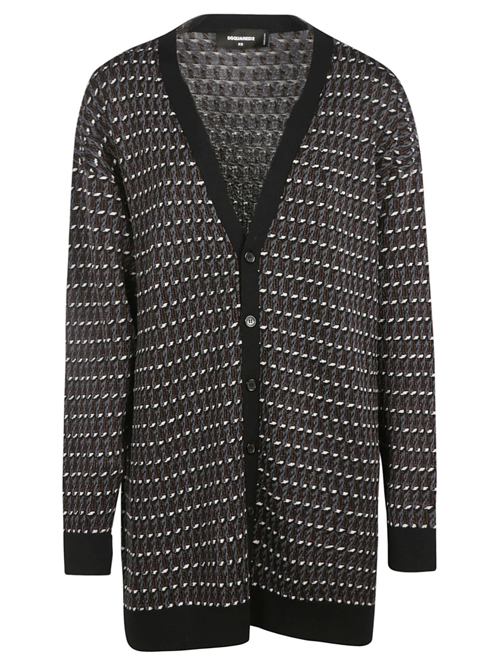 Dsquared2 Pattern Print Buttoned Cardigan