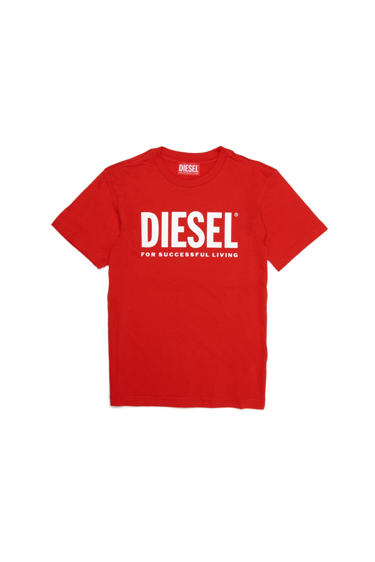 Diesel Kids' Tjustlogo T-shirt  In Pink