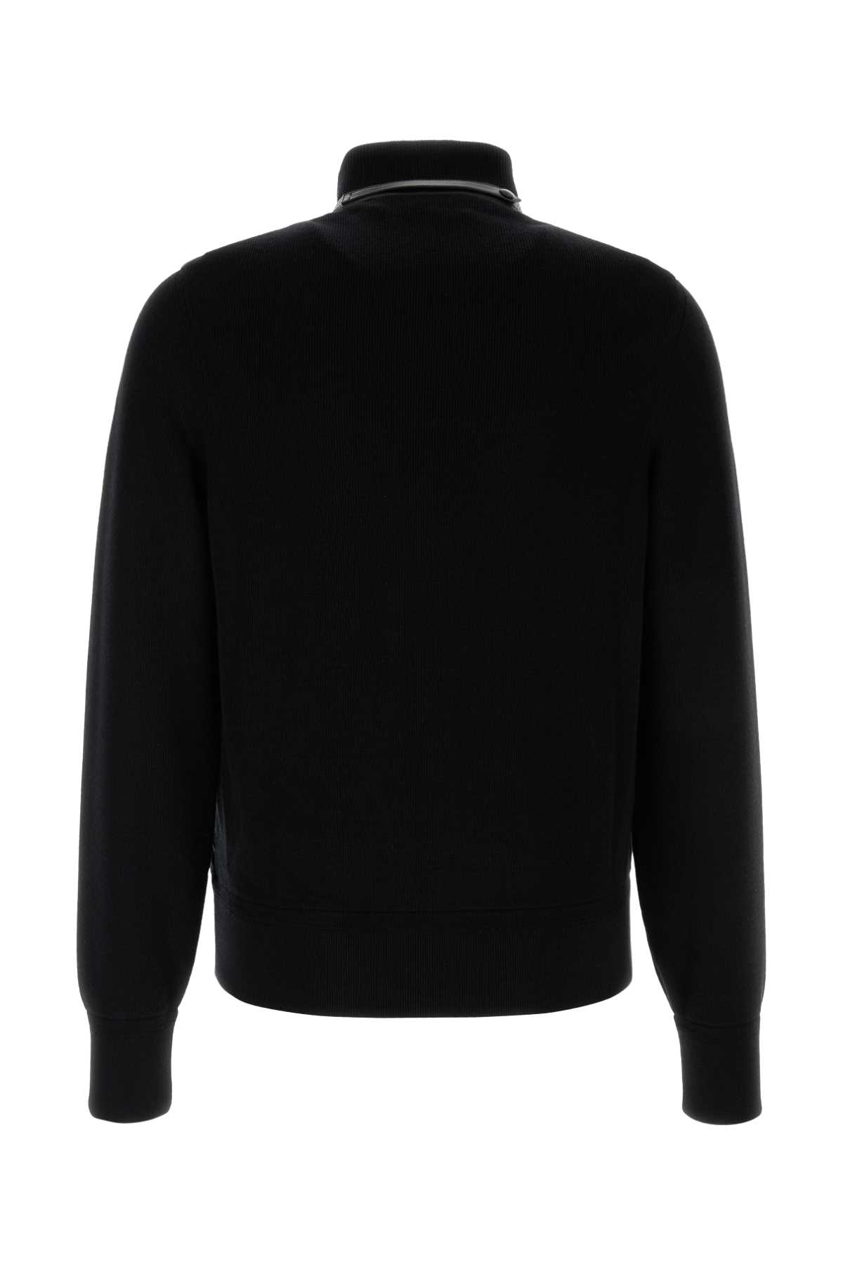 Tom Ford Black Wool Jacket In Specialblack