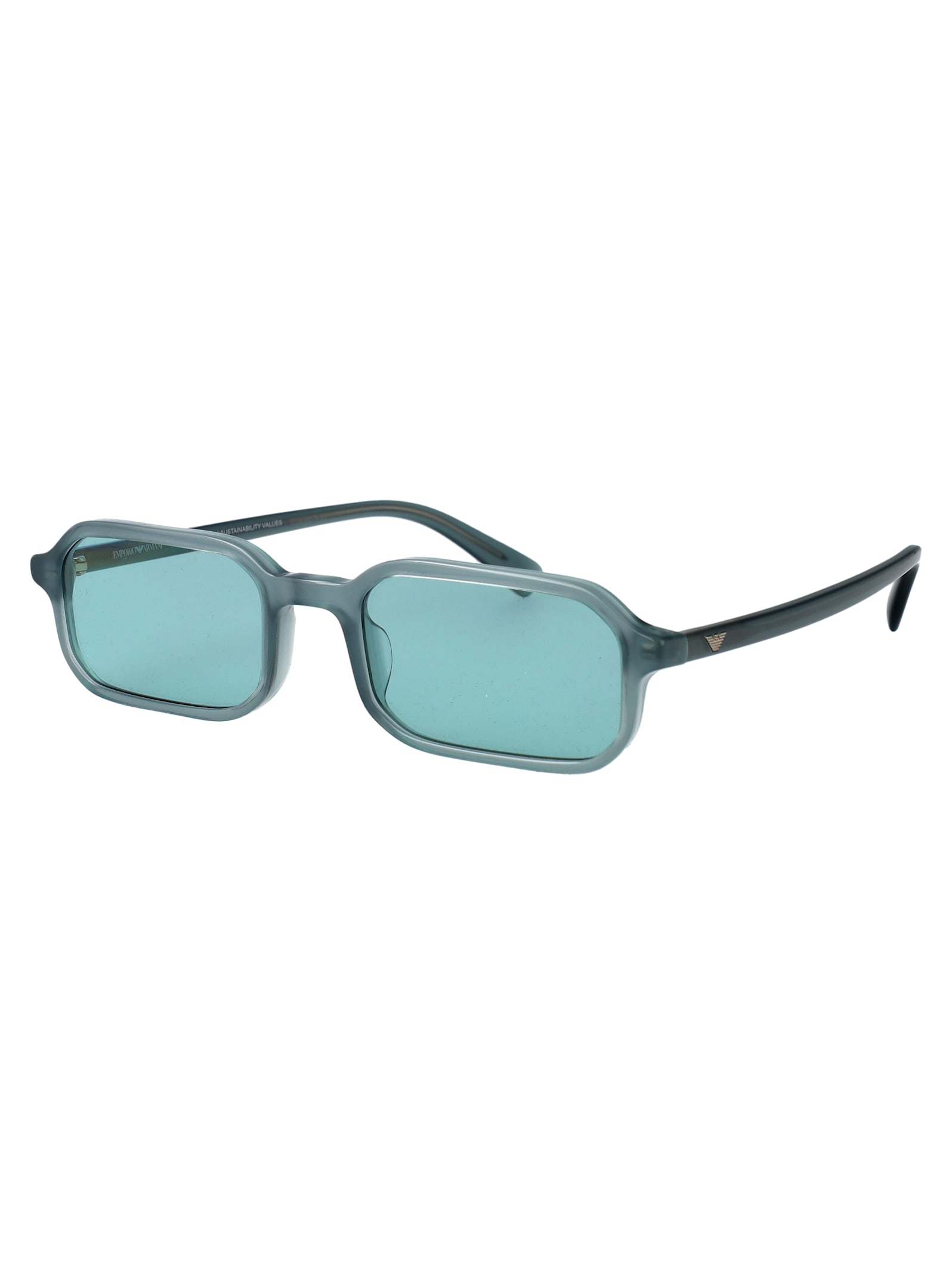 Emporio Armani Rectangular Sunglasses 0 Ea4253 U 627065 In Blue