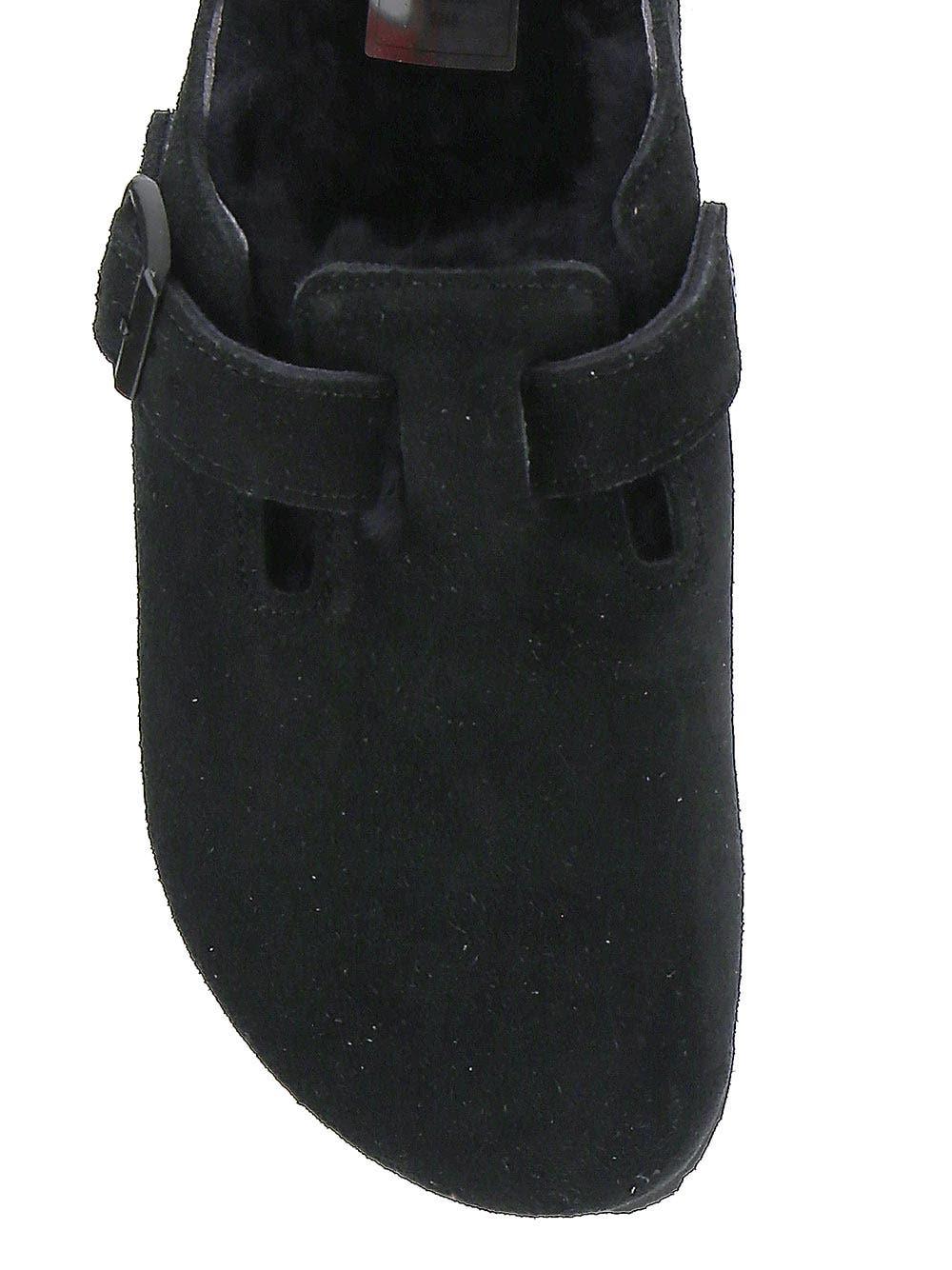 Shop Birkenstock Boston Shearling Black