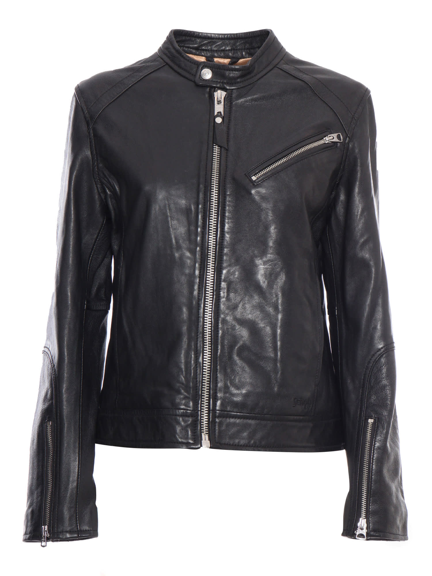 Shop Schott Black Leather Jacket