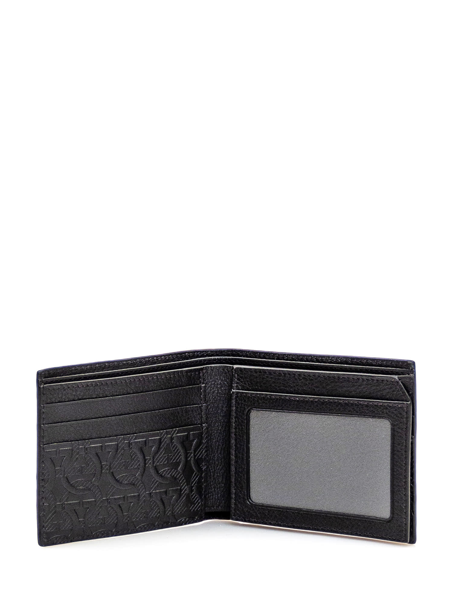 Shop Ferragamo Gancini Wallet In Black