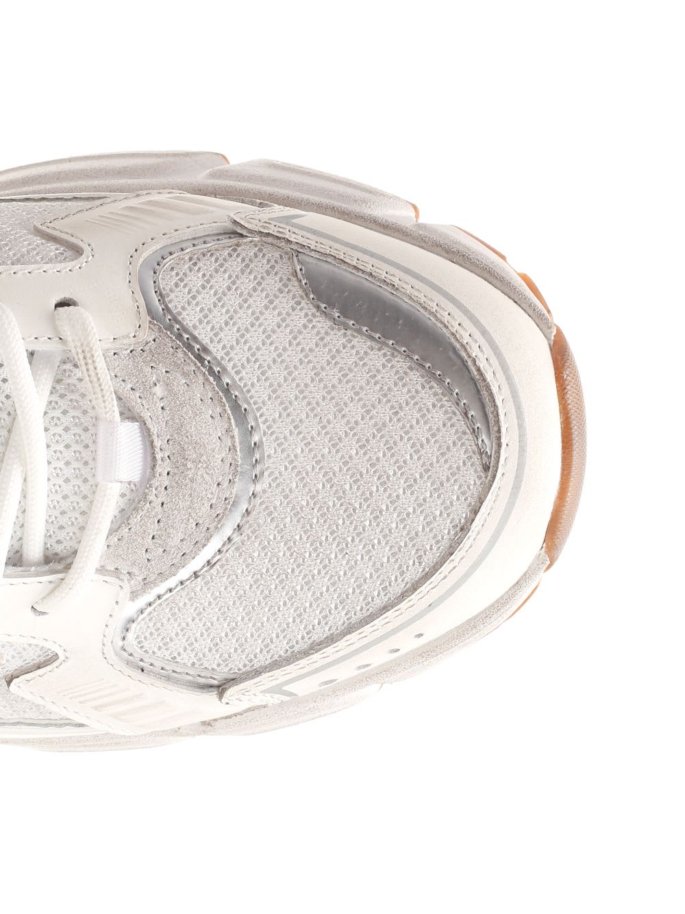 Golden Goose Lightstar White Low Top Sneakers With Logo Patch On The Tongue And Logo Lettering On The Heel In Lea In Multi