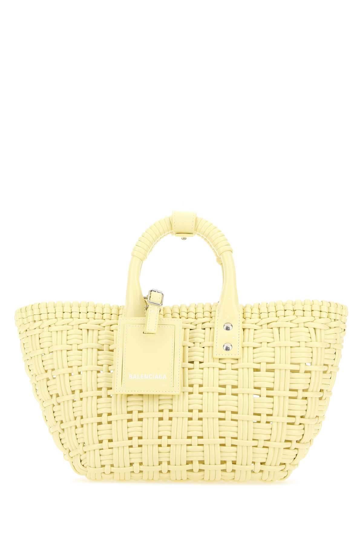 Balenciaga Pastel Yellow Synthetic Leather Bistro Xs Handbag