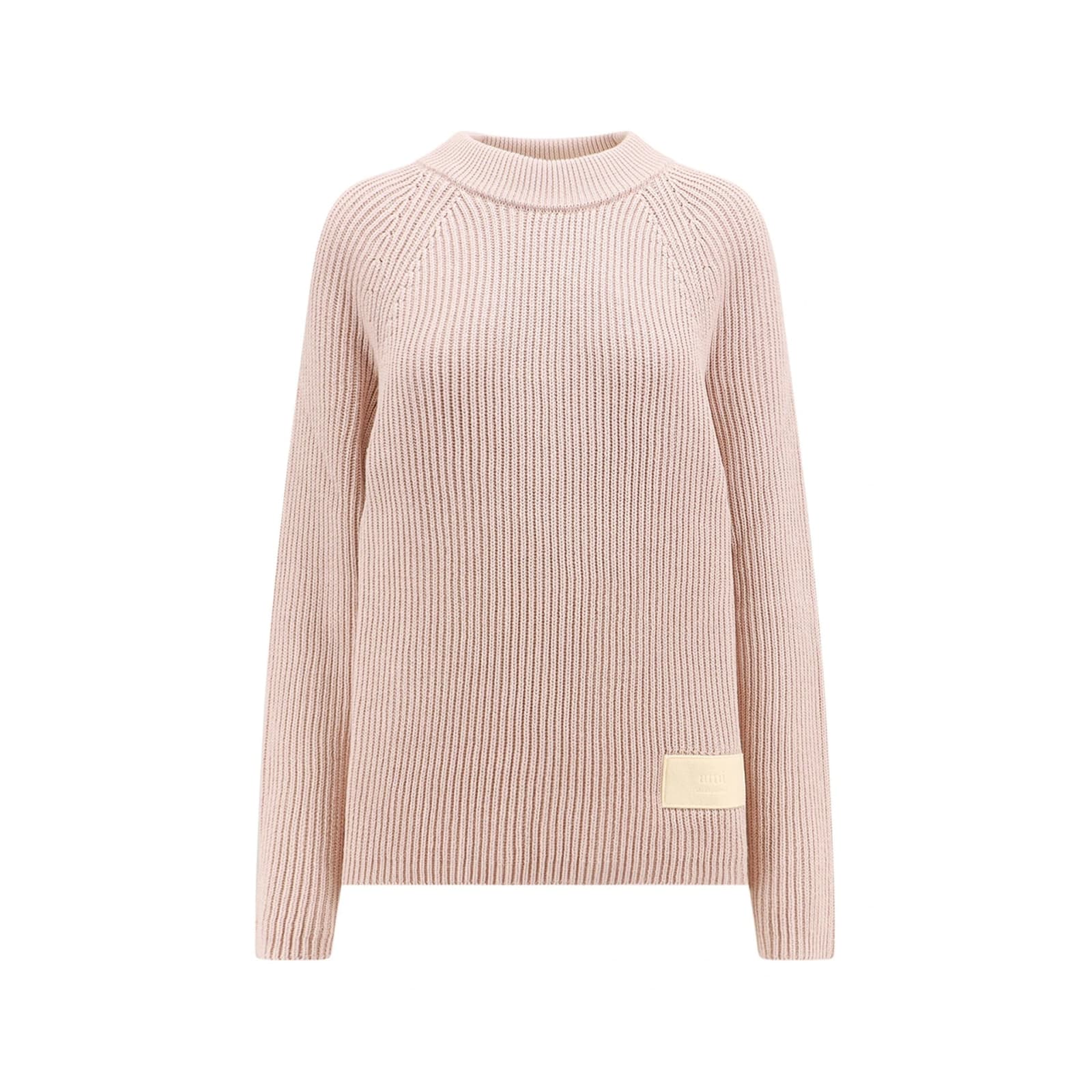 Shop Ami Alexandre Mattiussi Crewneck Sweater In Pink