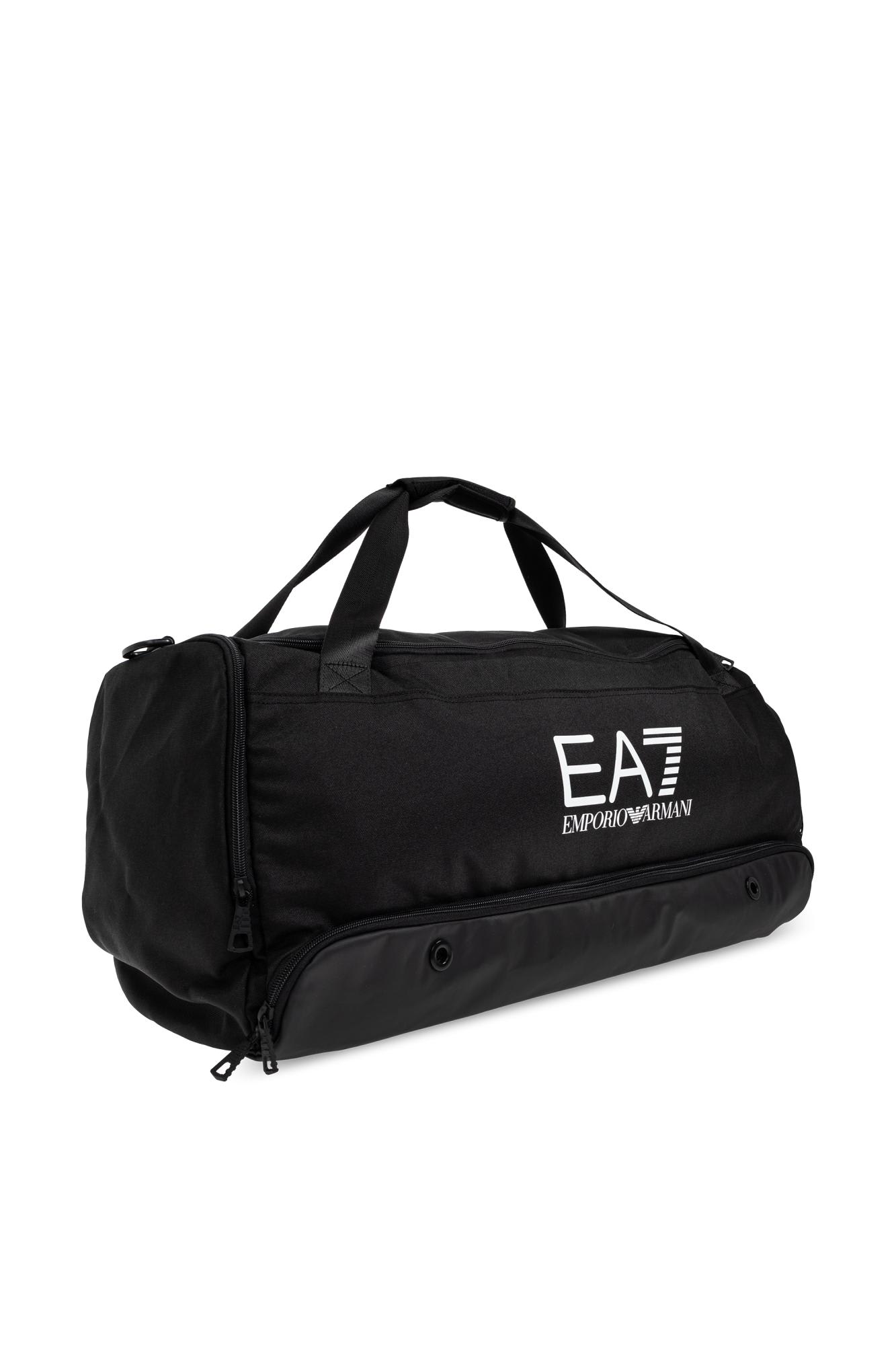 Ea7 Emporio Armani Sports Bag With Logo In Black