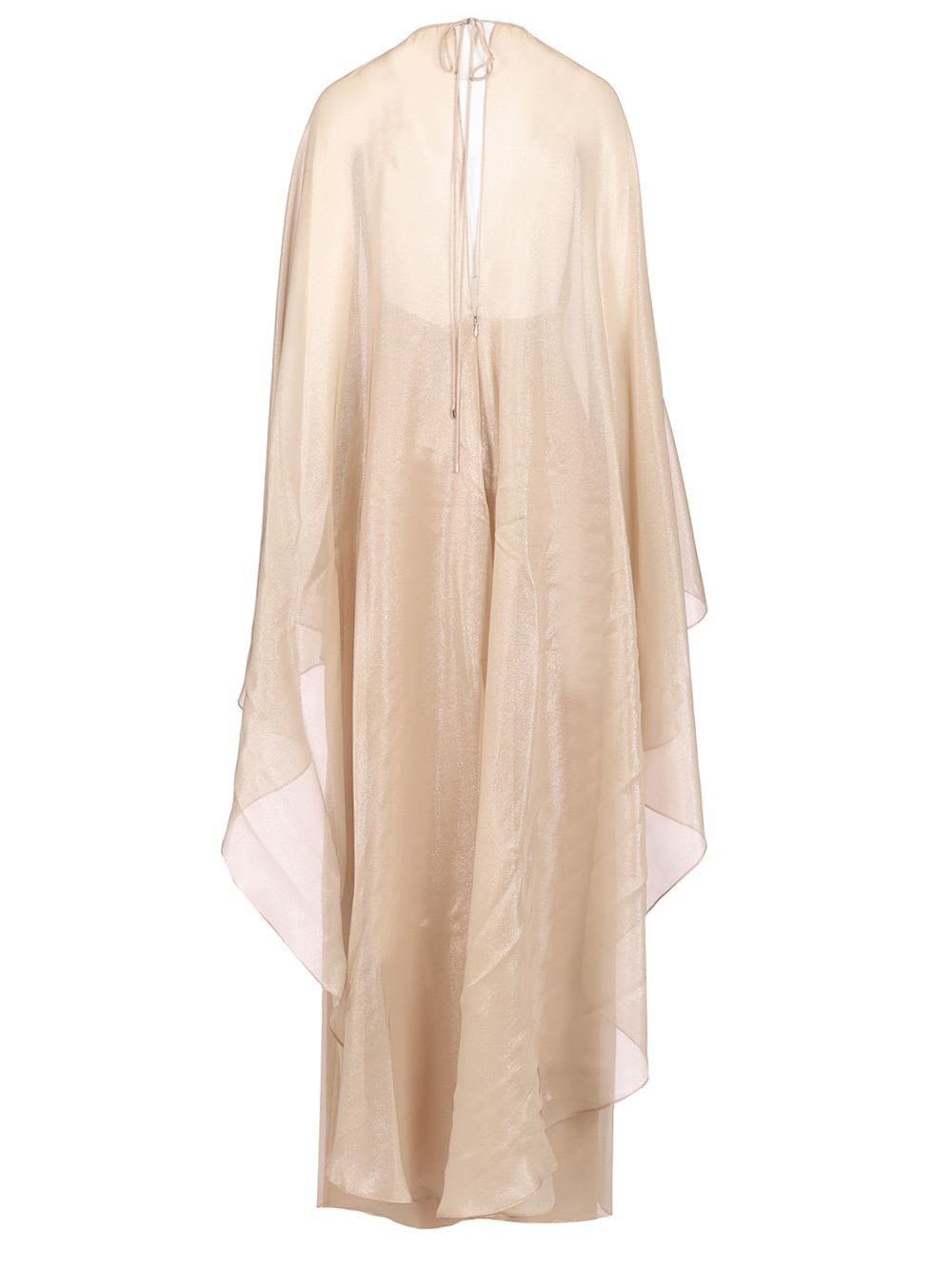 Shop Tom Ford Silk Evening Dress In Beige