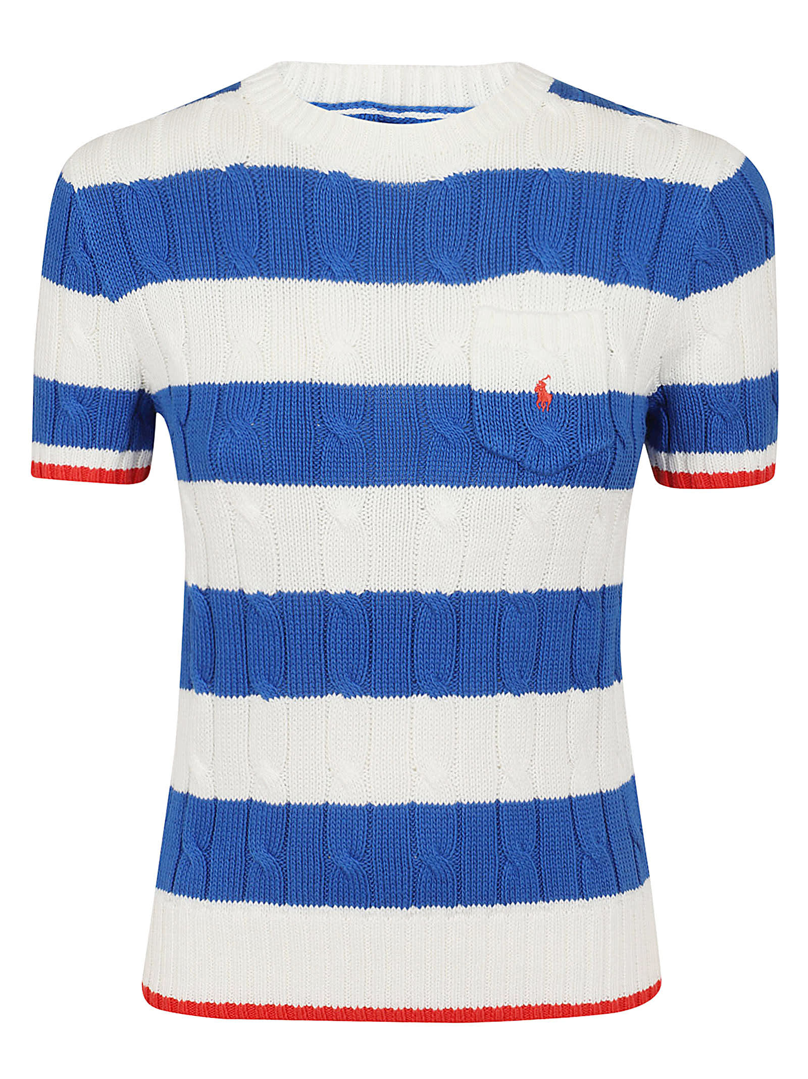 POLO RALPH LAUREN STRPE PKT T-SHORT SLEEVE-PULLOVER