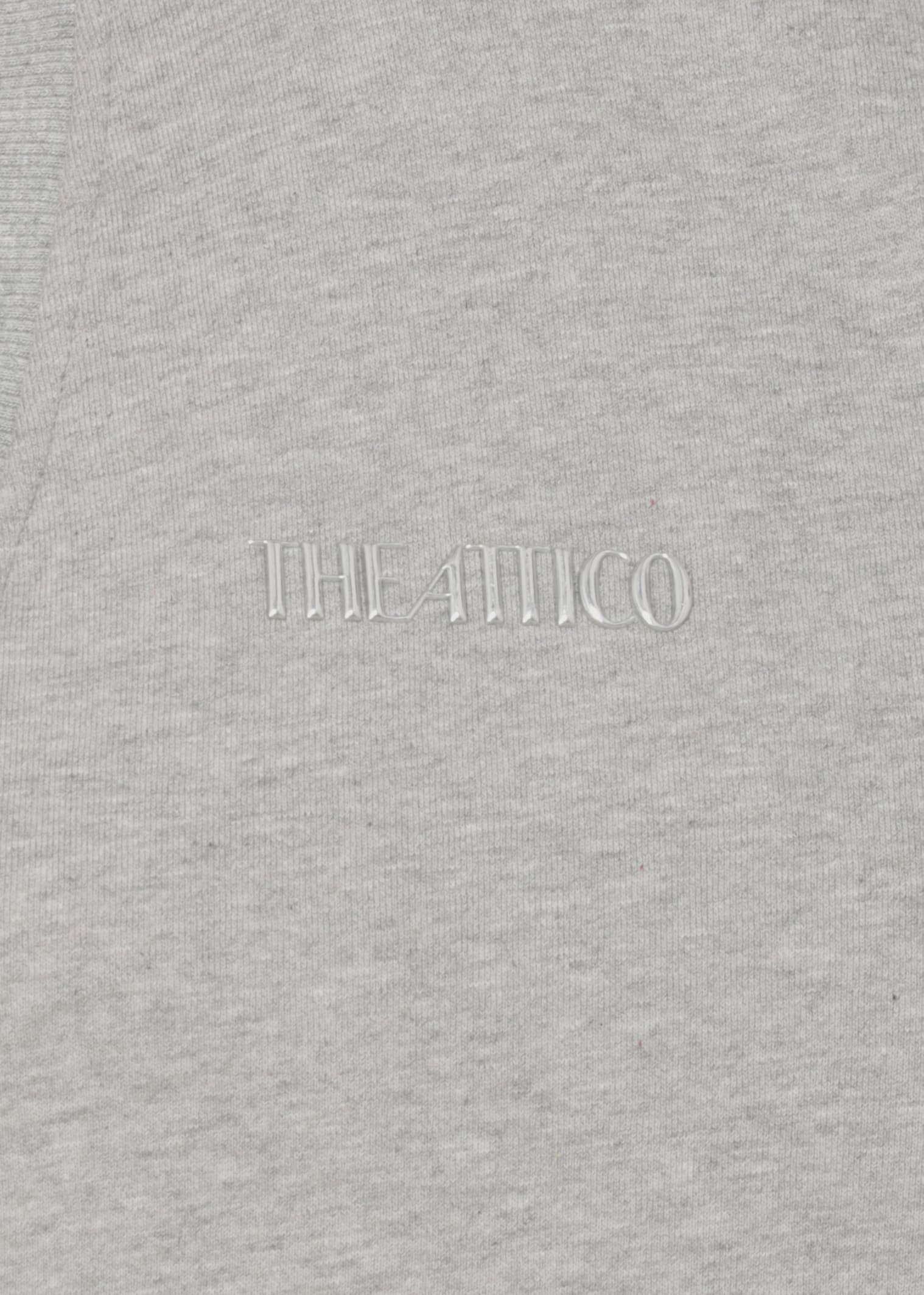Attico Fleece Sweatshirt Sweatshirts Grey In Gray