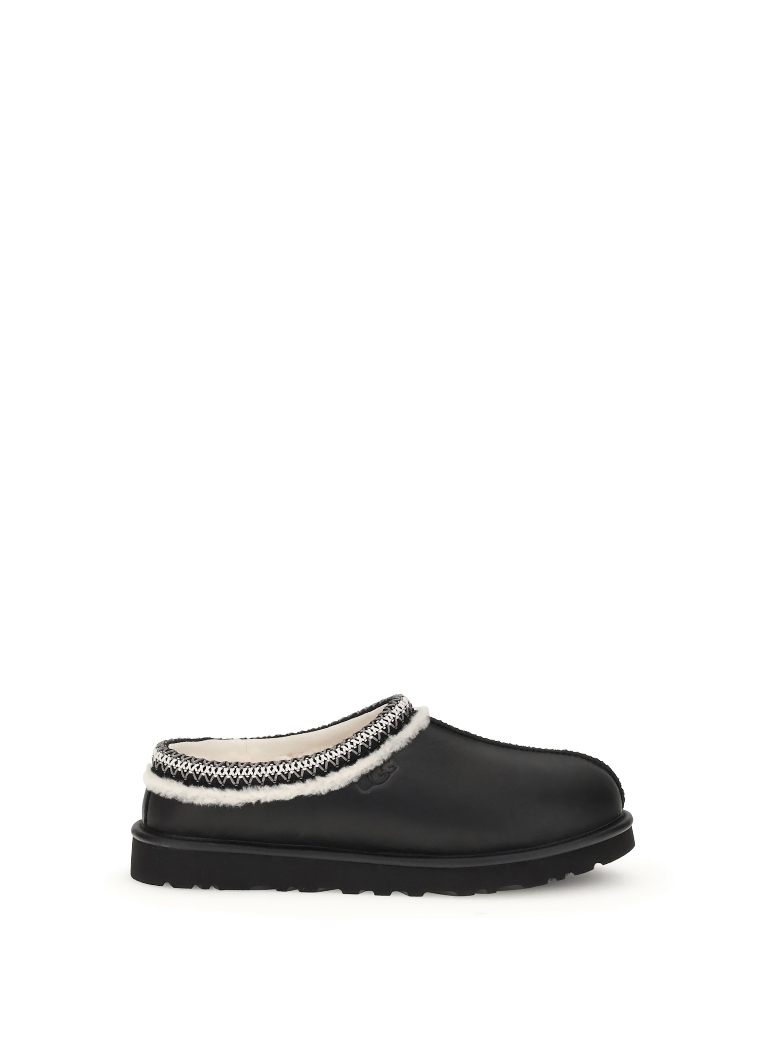 Ugg Round Toe Flat Sole Embroidered Sandals In Blue