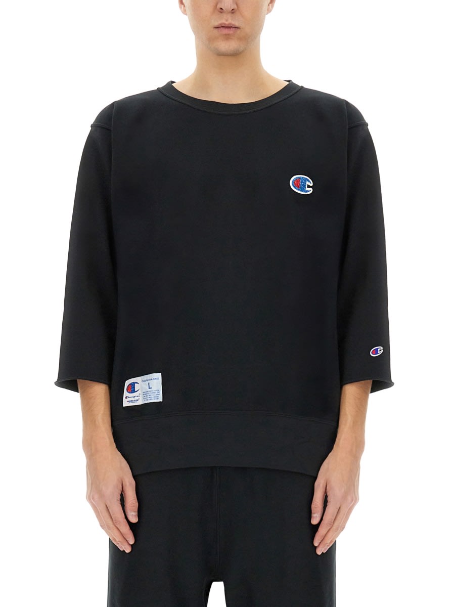 Shop Undercover Champion X T-shirt In Black