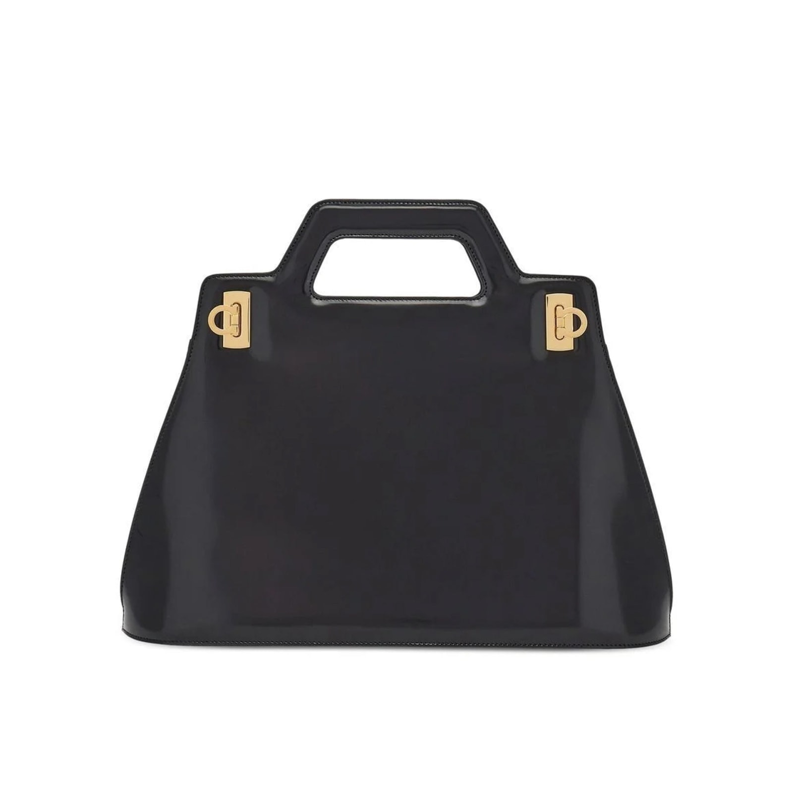 Shop Ferragamo Wanda Bag In Black