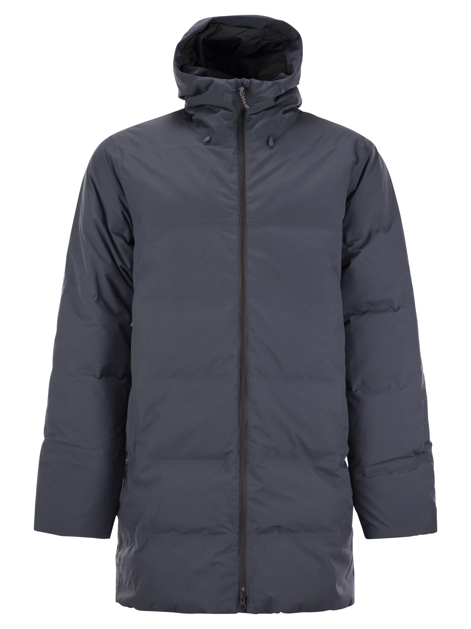 Shop Patagonia Jackson Glacier - Hooded Padded Parka In Avio