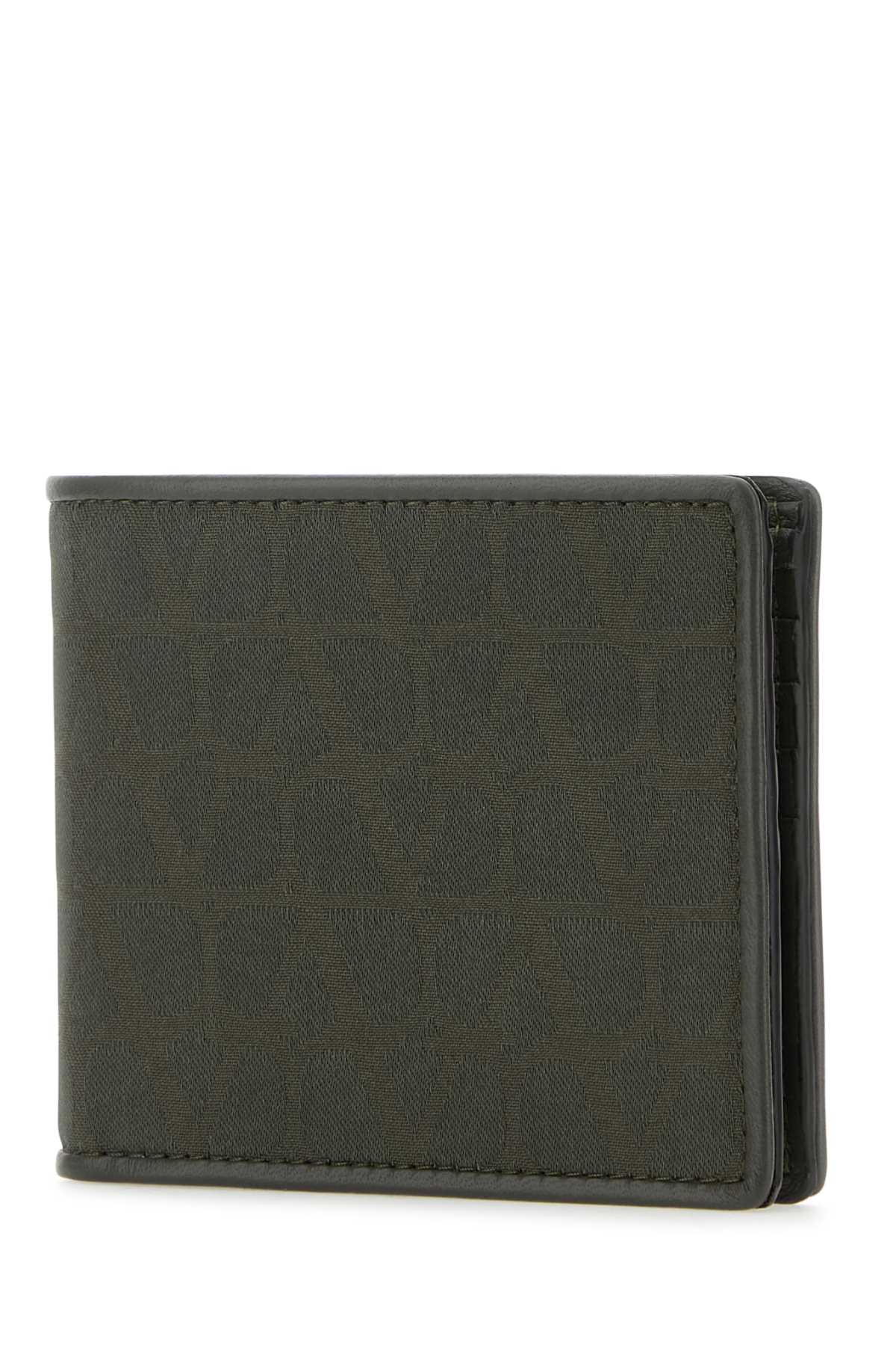 Shop Valentino Toile Iconographe Wallet In Armygreen