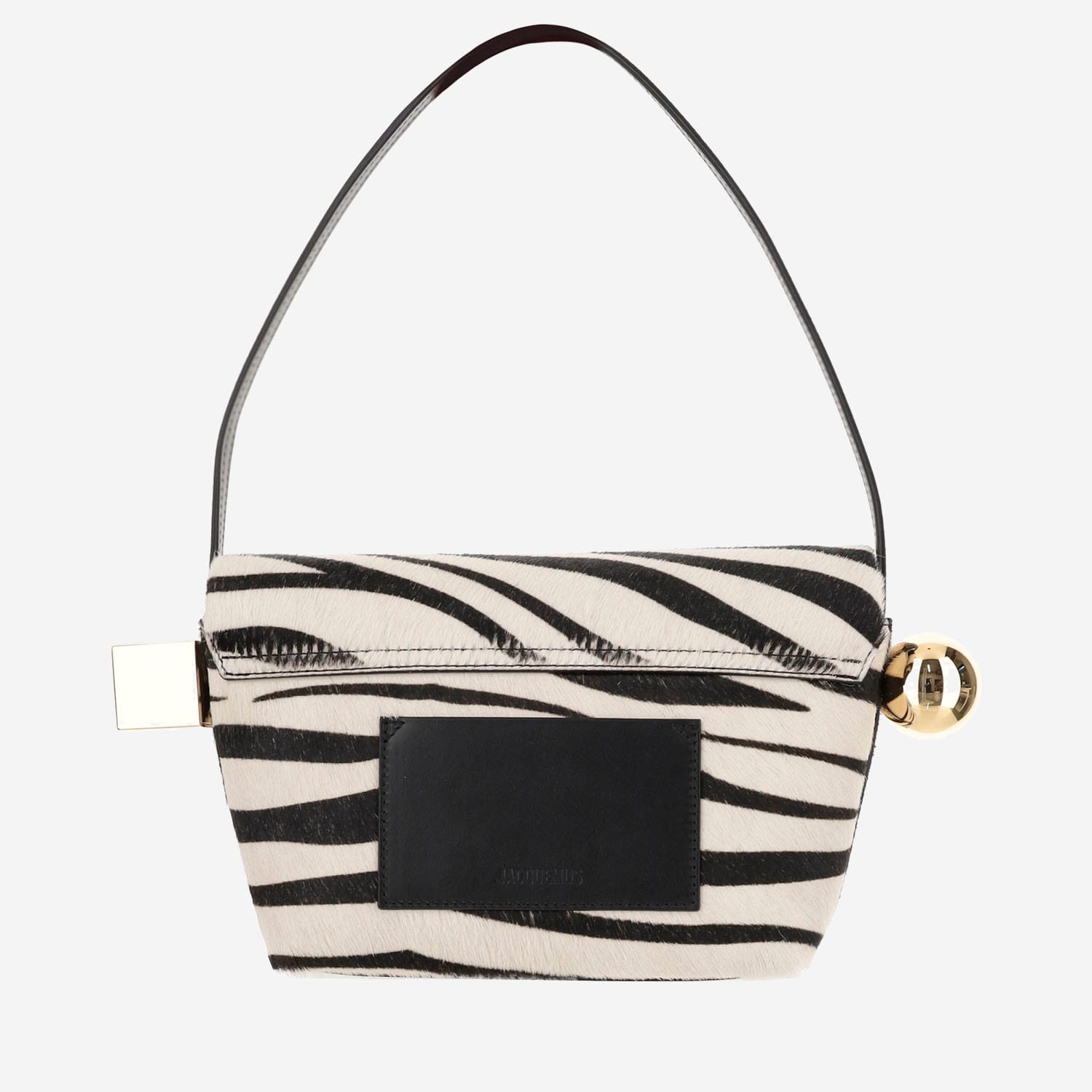 Shop Jacquemus Le Rond Carré Bag In Zebra