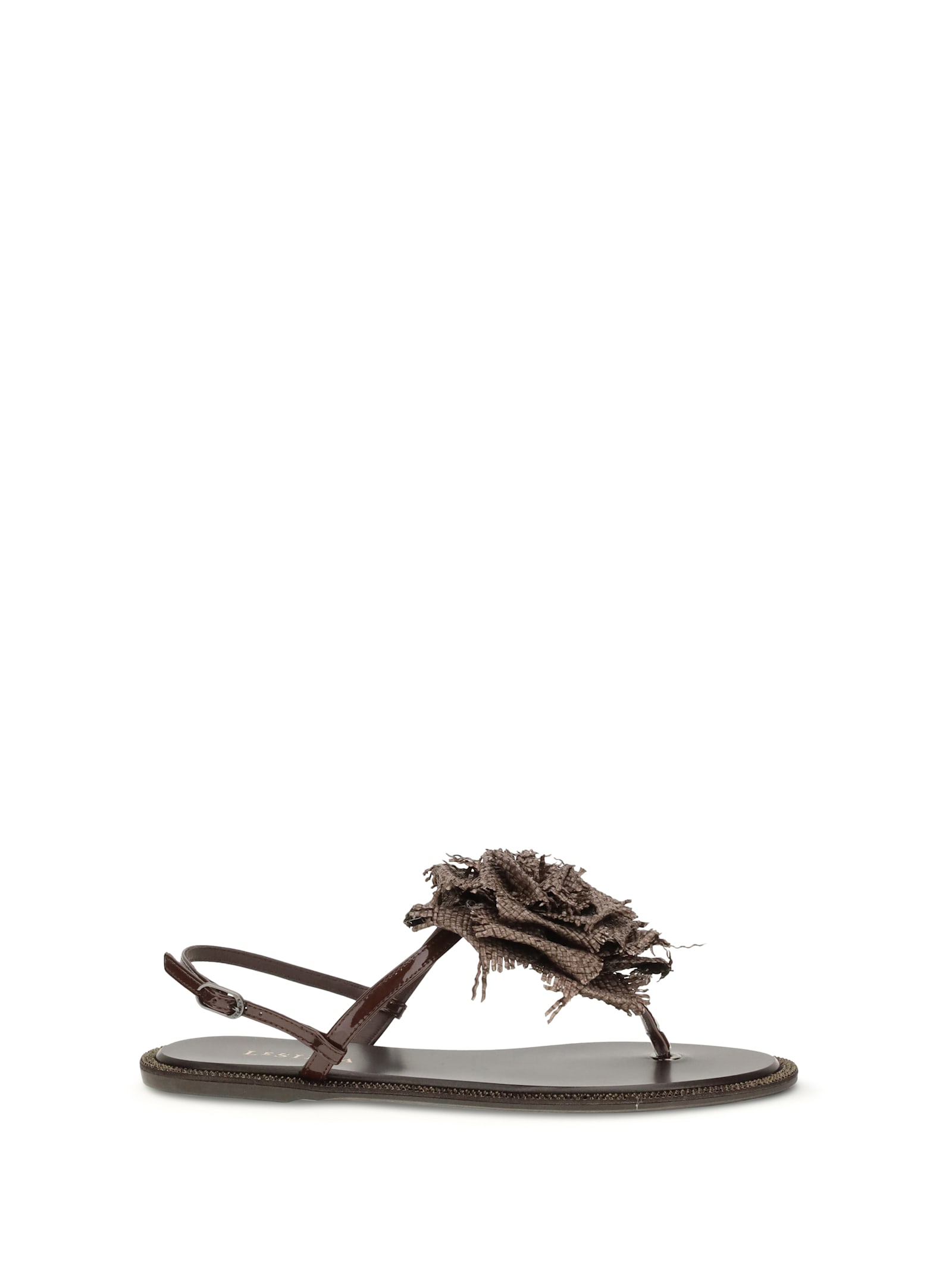 Le Silla Rose Sandals In Brown