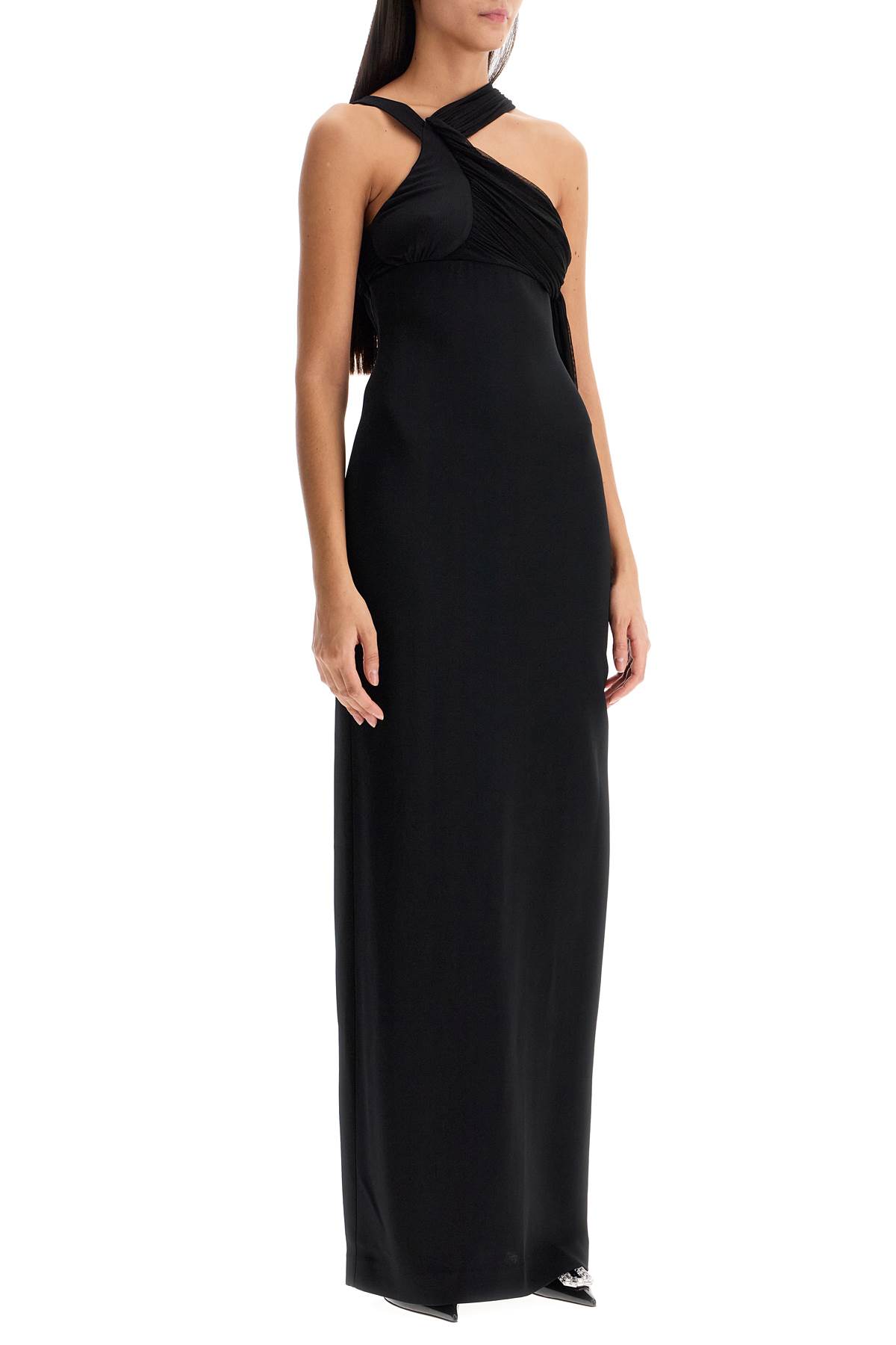 Shop Christopher Esber Long One-shoulder In Black (black)