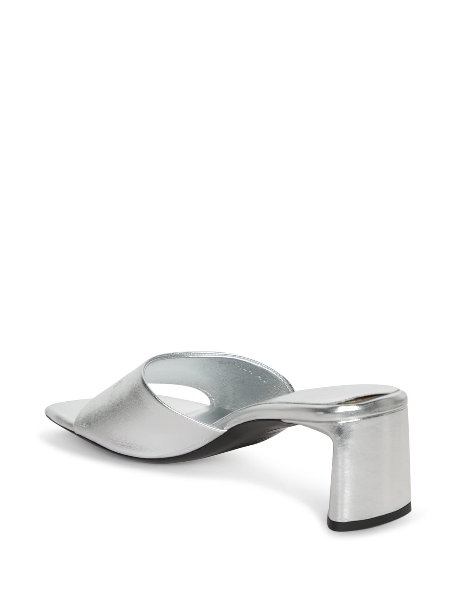 Shop Balenciaga Dutyfree M060 Silver Sandals In Metallic